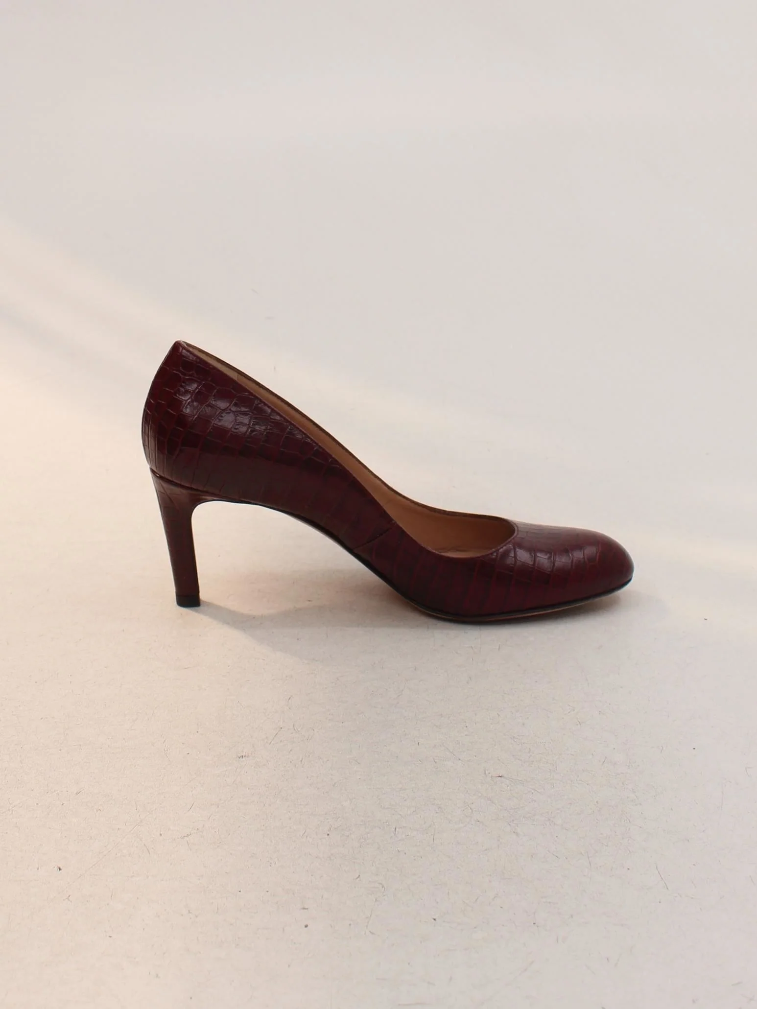 Hobbs Women's Heels UK 6 Red Animal Print 100% Leather Court - Image 5