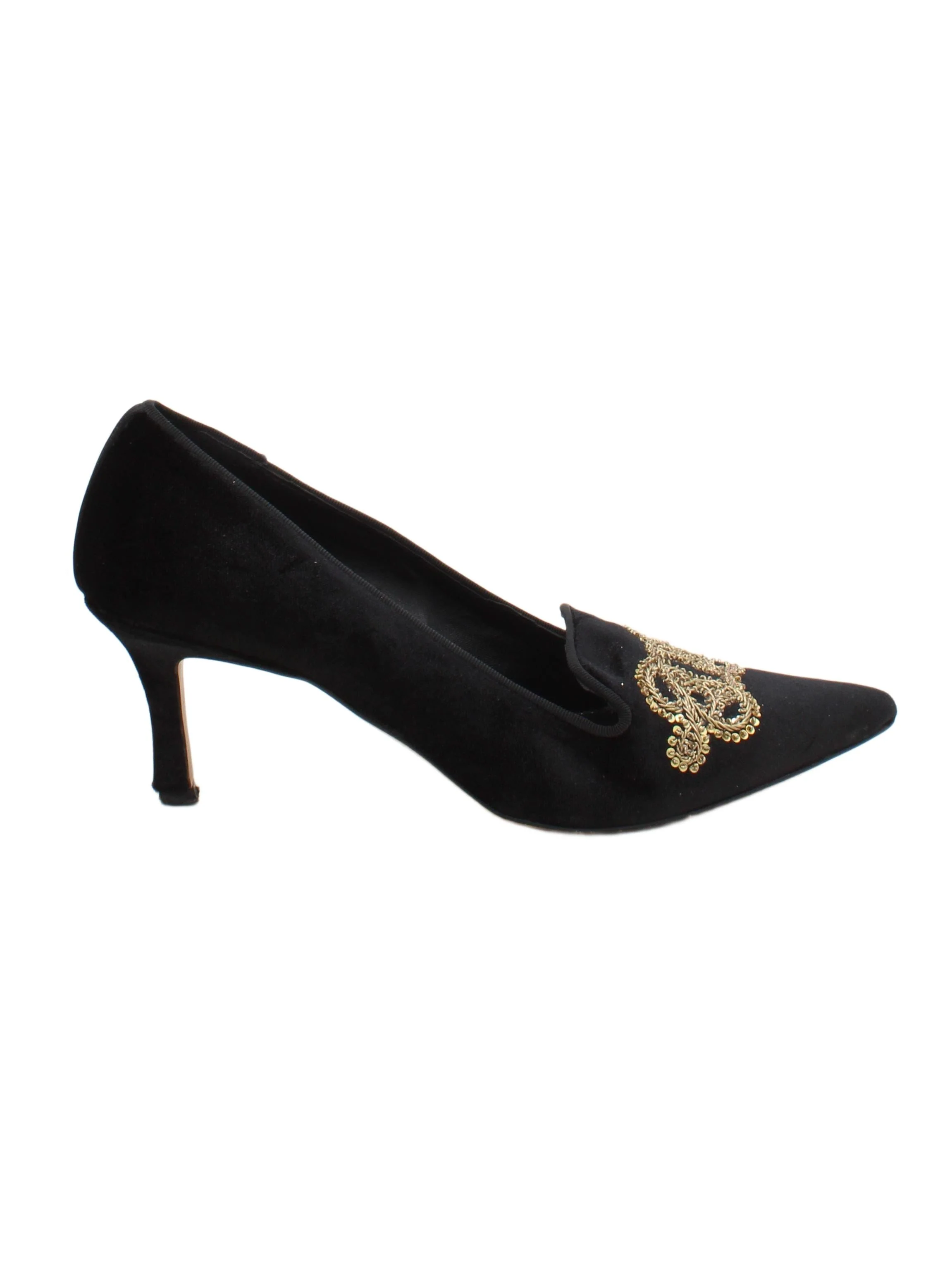 Hobbs Women's Heels UK 7 Black 100% Suede Court