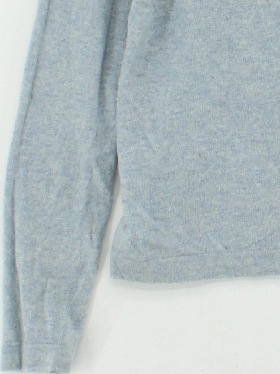 Hobbs Women's Jumper L Blue Wool with Cashmere High Neck Pullover - Image 4