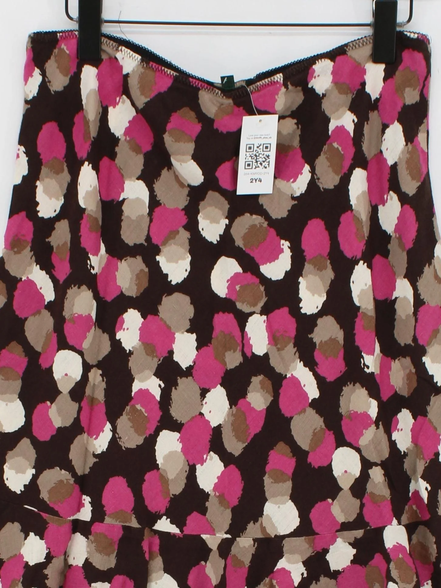 Hobbs Women's Mini Skirt UK 16 Multi 100% Linen Short Mini - Image 3