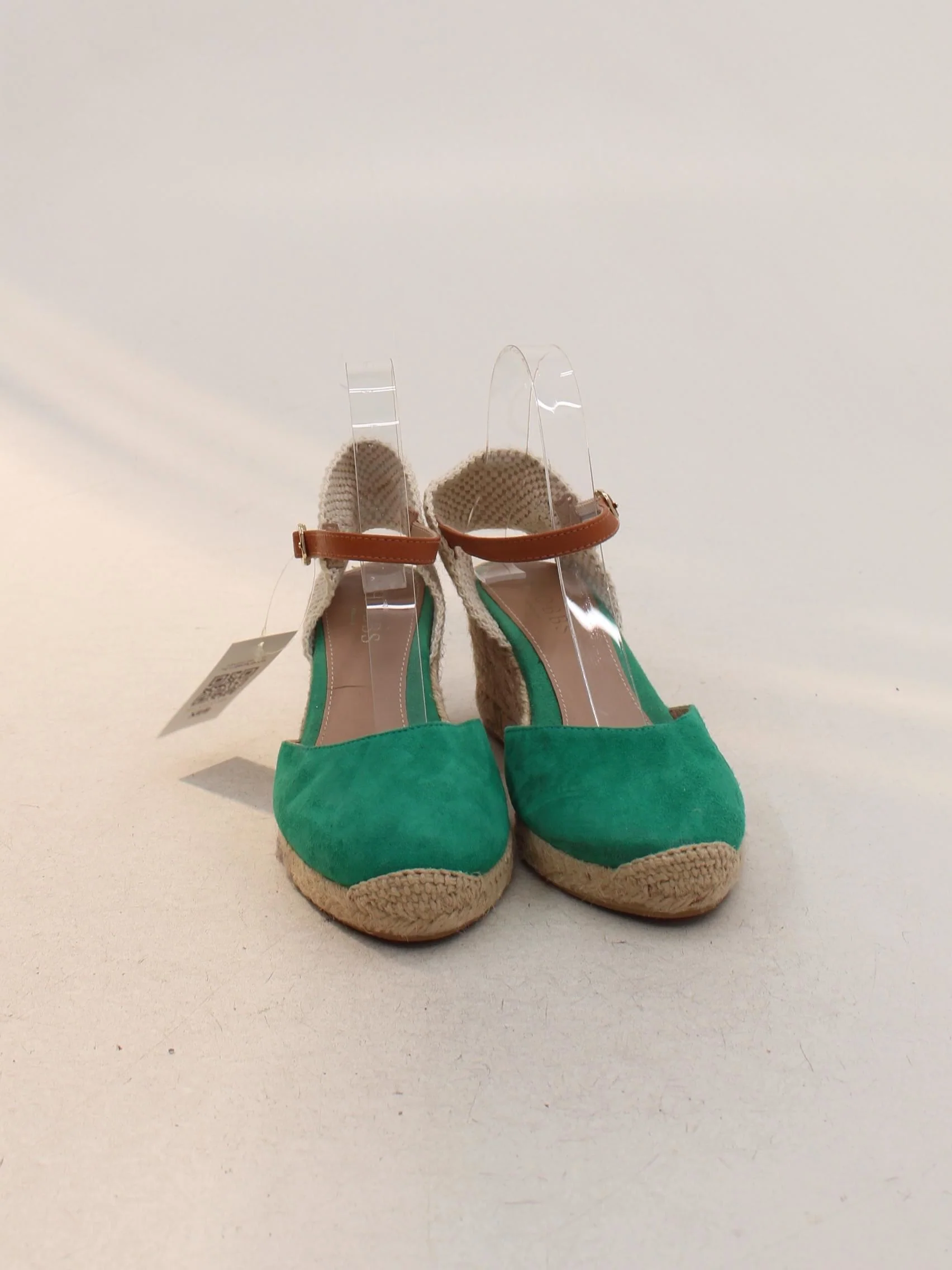 Hobbs Women's Sandals UK 5 Green 100% Suede Espadrille - Image 2