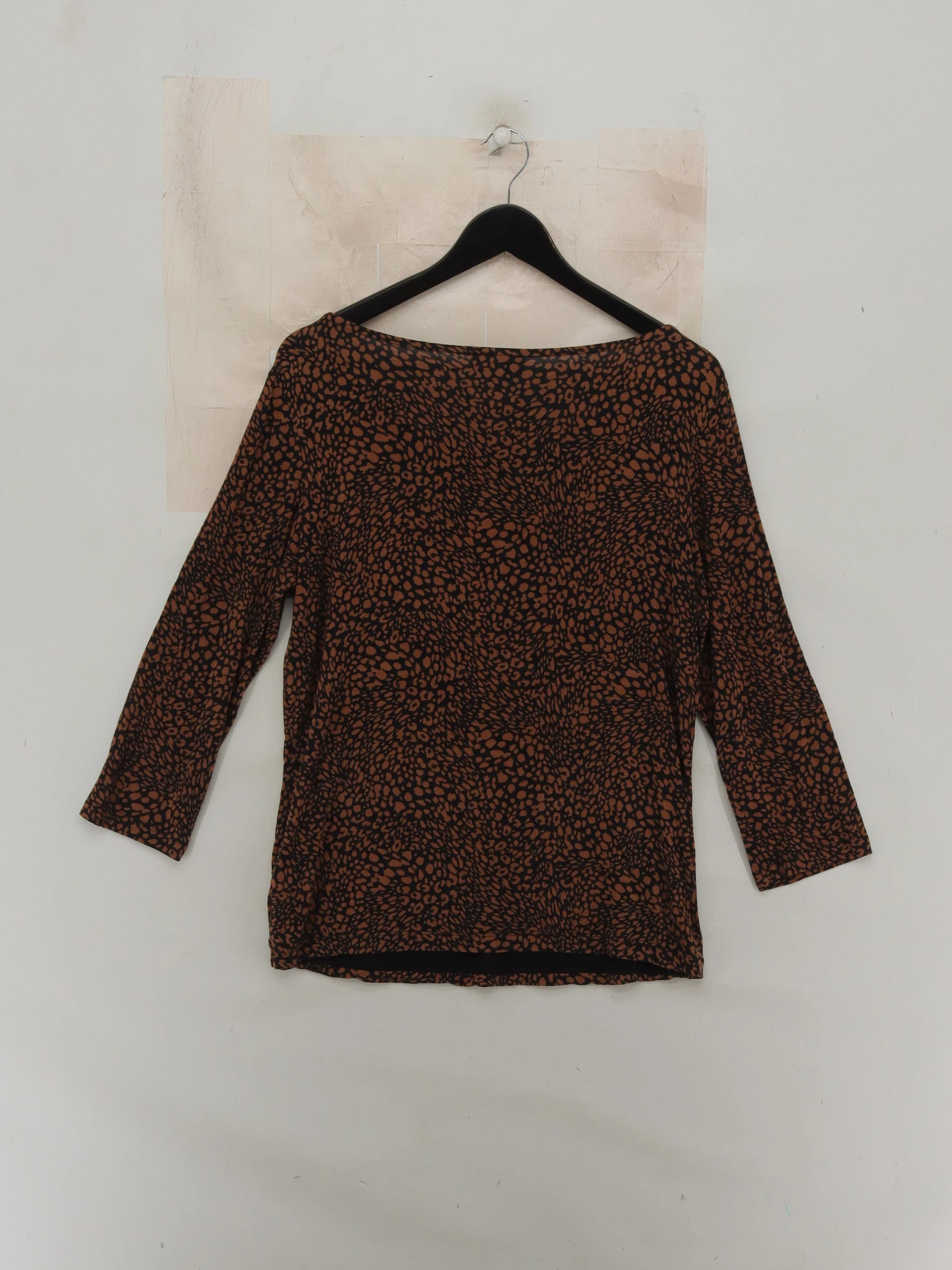 Hobbs Women's Top L Brown Viscose with Elastane Basic - Image 2