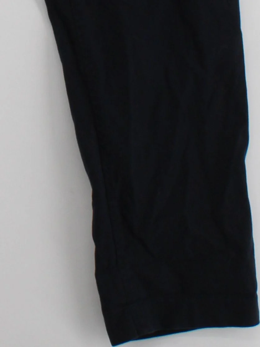 Hobbs Women's Trousers UK 14 Black Cotton with Elastane Straight Chino - Image 4