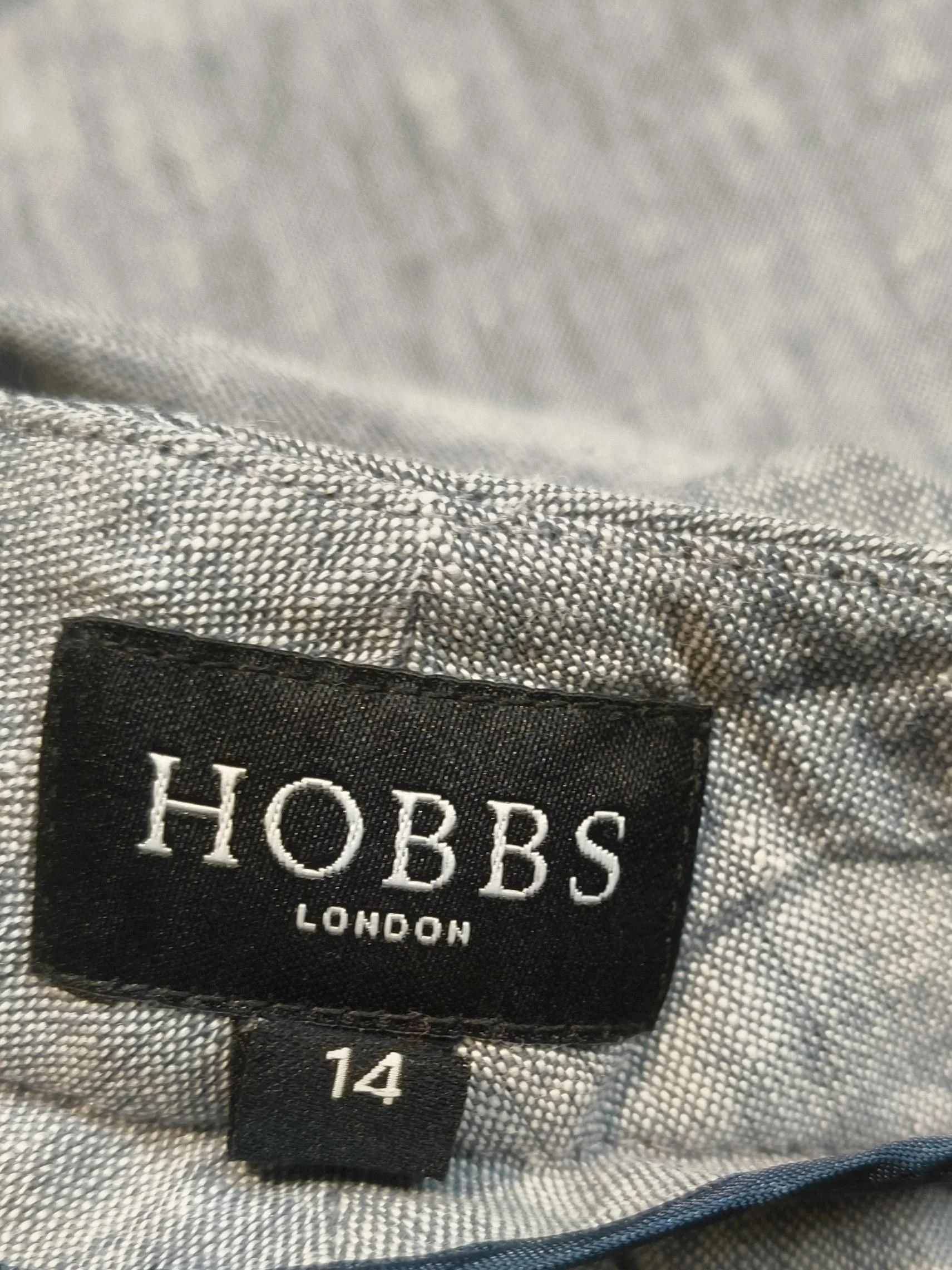 Hobbs Women's Trousers UK 14 Blue Other with Cotton Tapered Cropped - Image 5