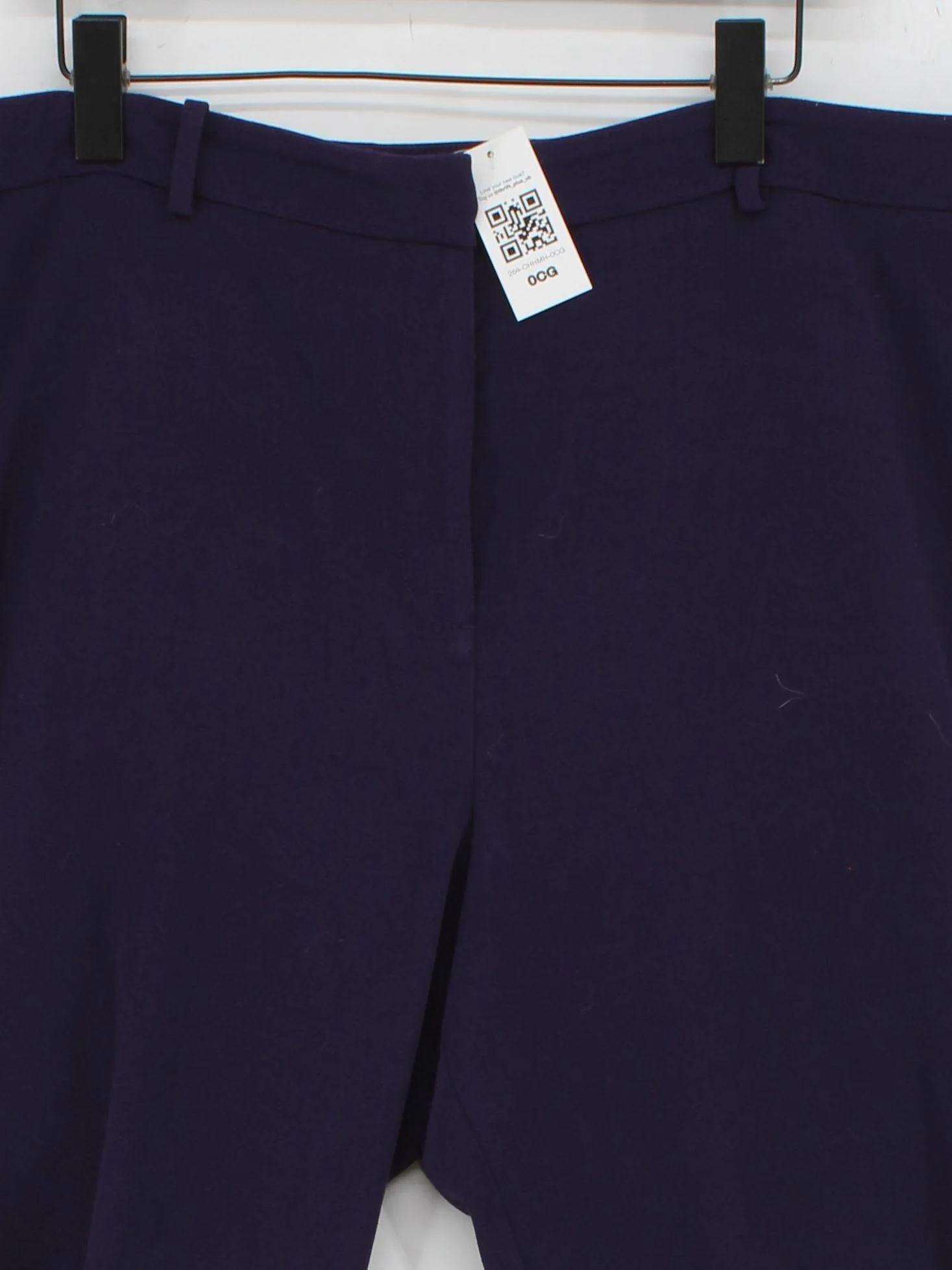 Hobbs Women's Trousers UK 20 Purple Polyester with Viscose, Elastane Chino - Image 3