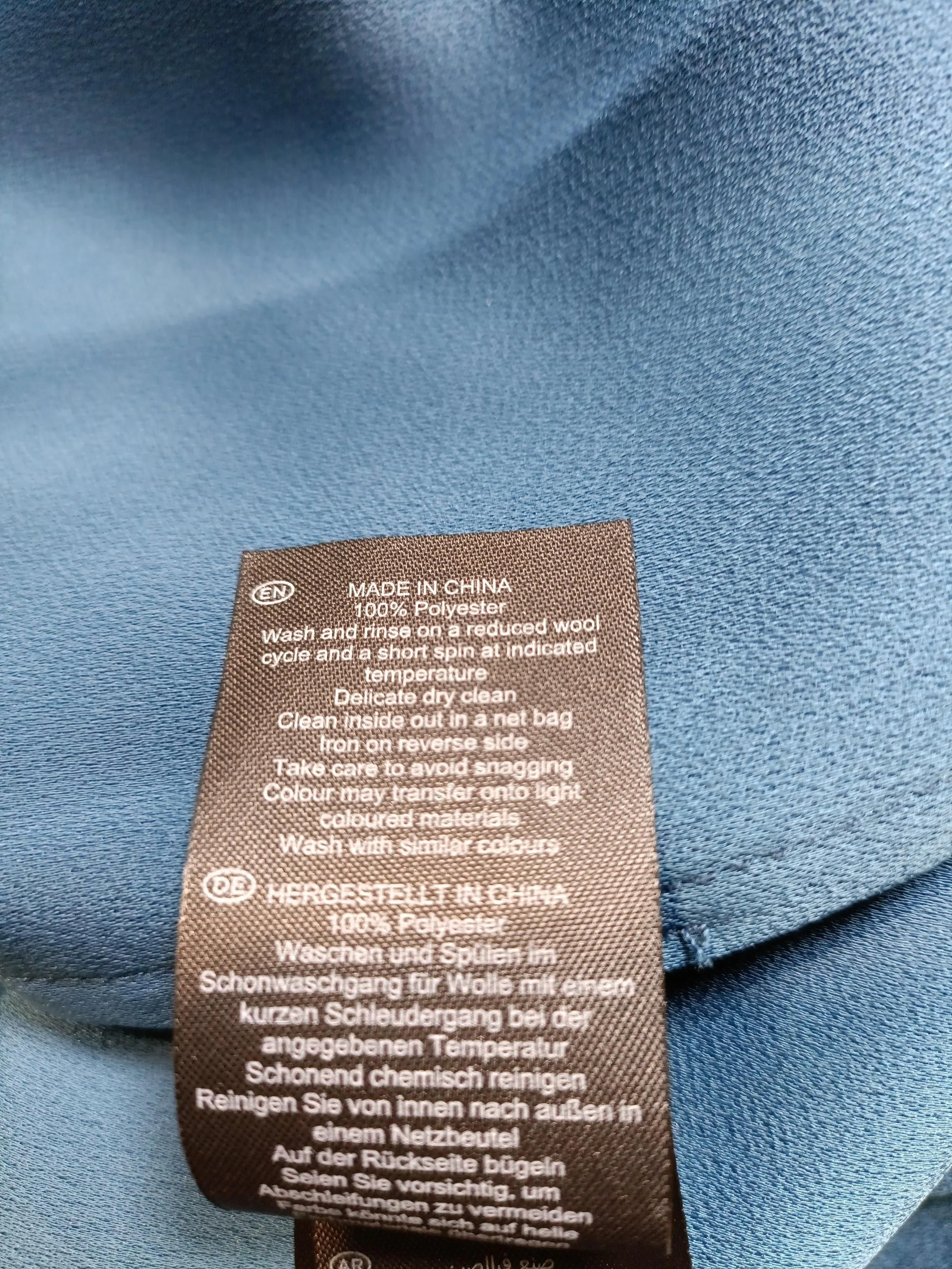 Hobbs Wrap Mini Dress UK16 in Blue - Image 6