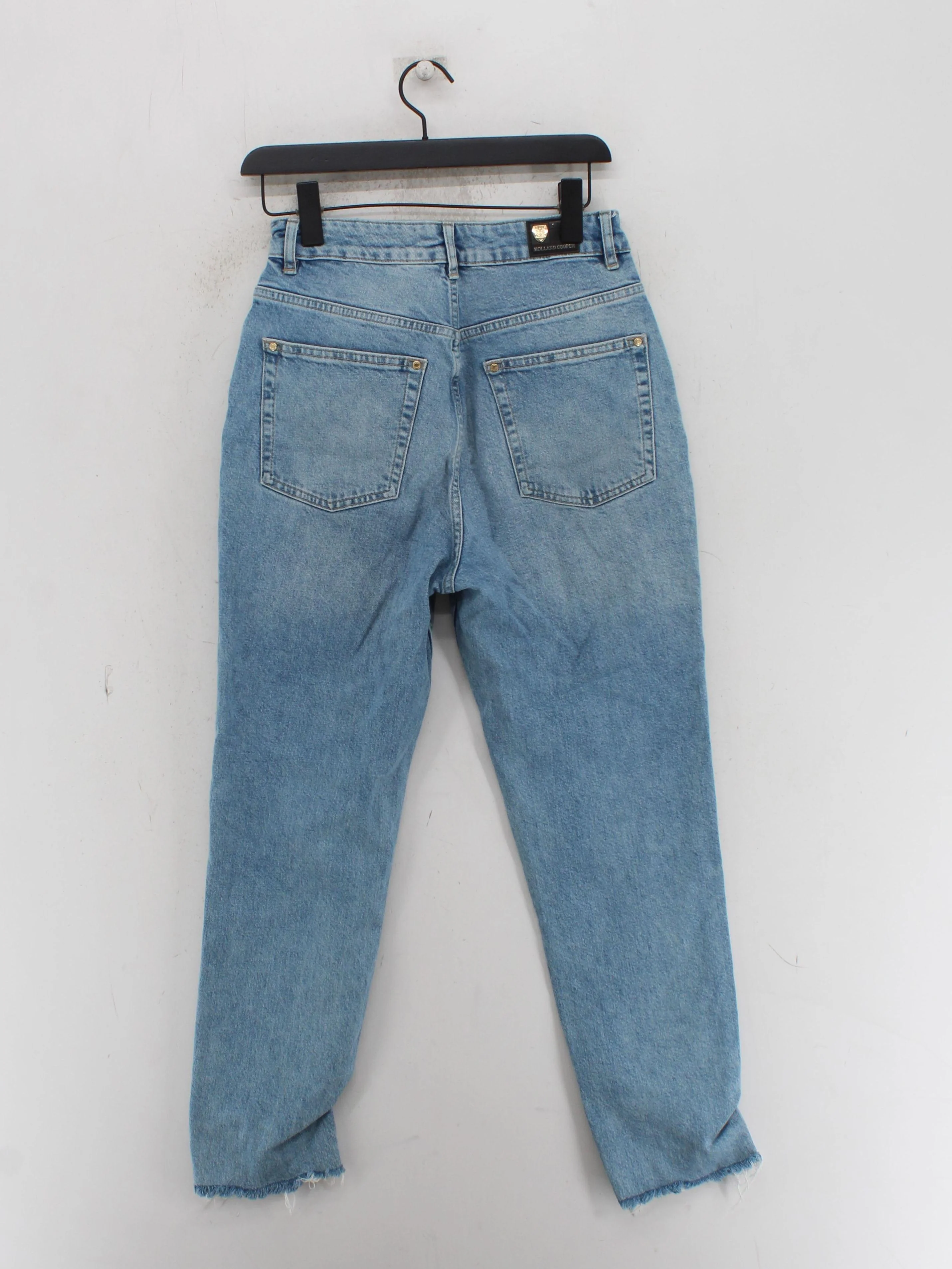 Holland Cooper Women's Jeans UK 10 Blue Cotton with Elastane Mom - Image 2