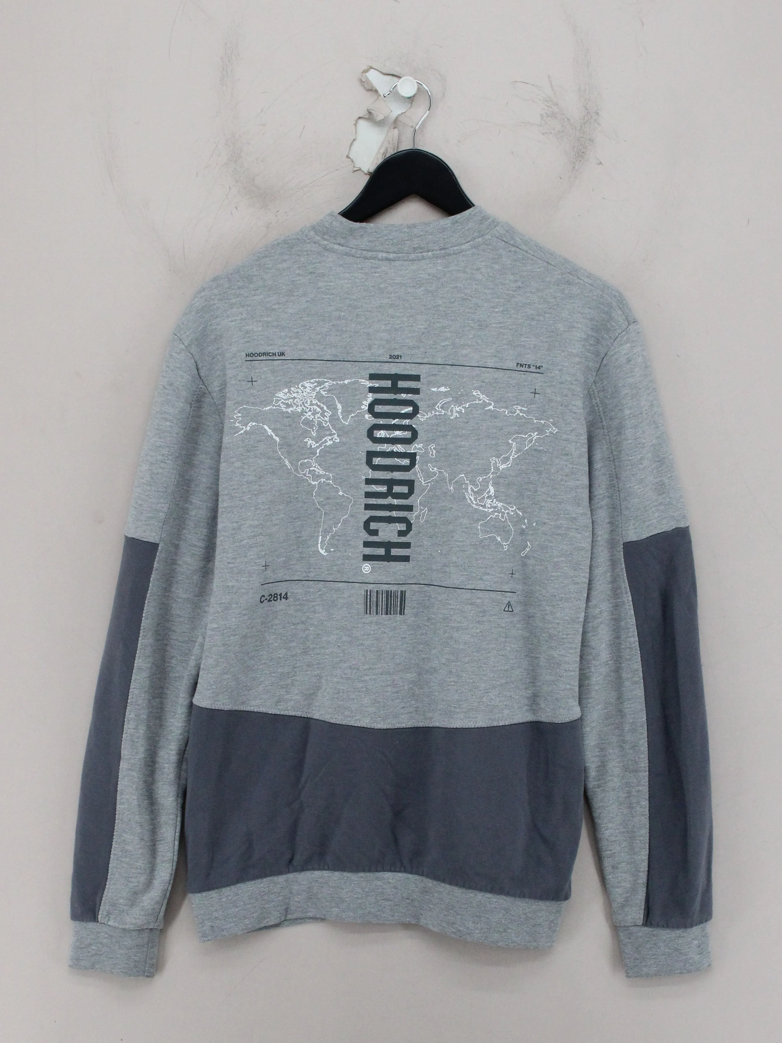 Hoodrich Men's Hoodie M Grey Graphic Cotton with Polyester Pullover - Image 2