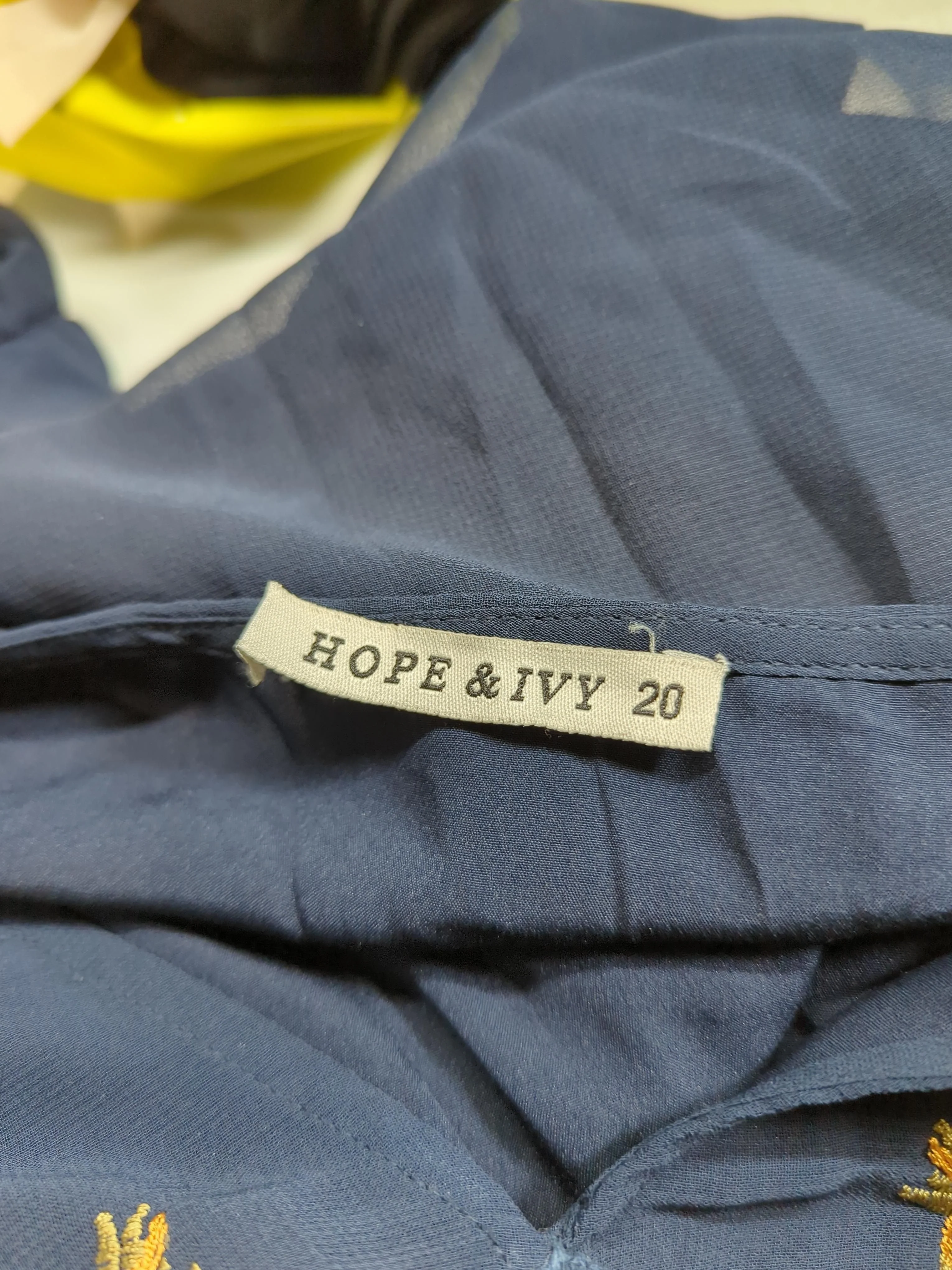 Hope & Ivy Shirt Midi Dress UK20 in Blue - Image 5