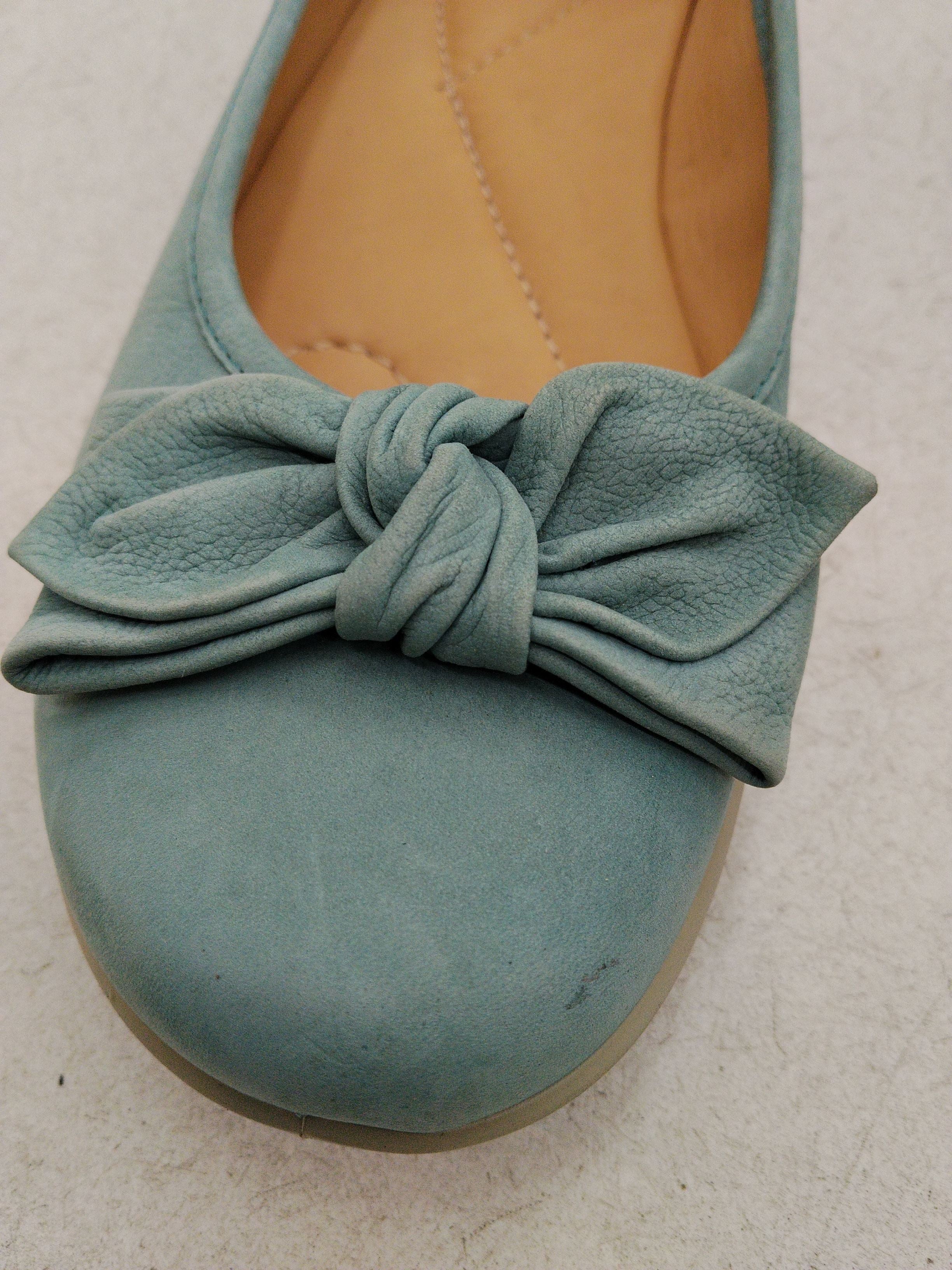 Hotter Women's Flat Shoes UK 6 Blue 100% Suede Ballet - Image 8