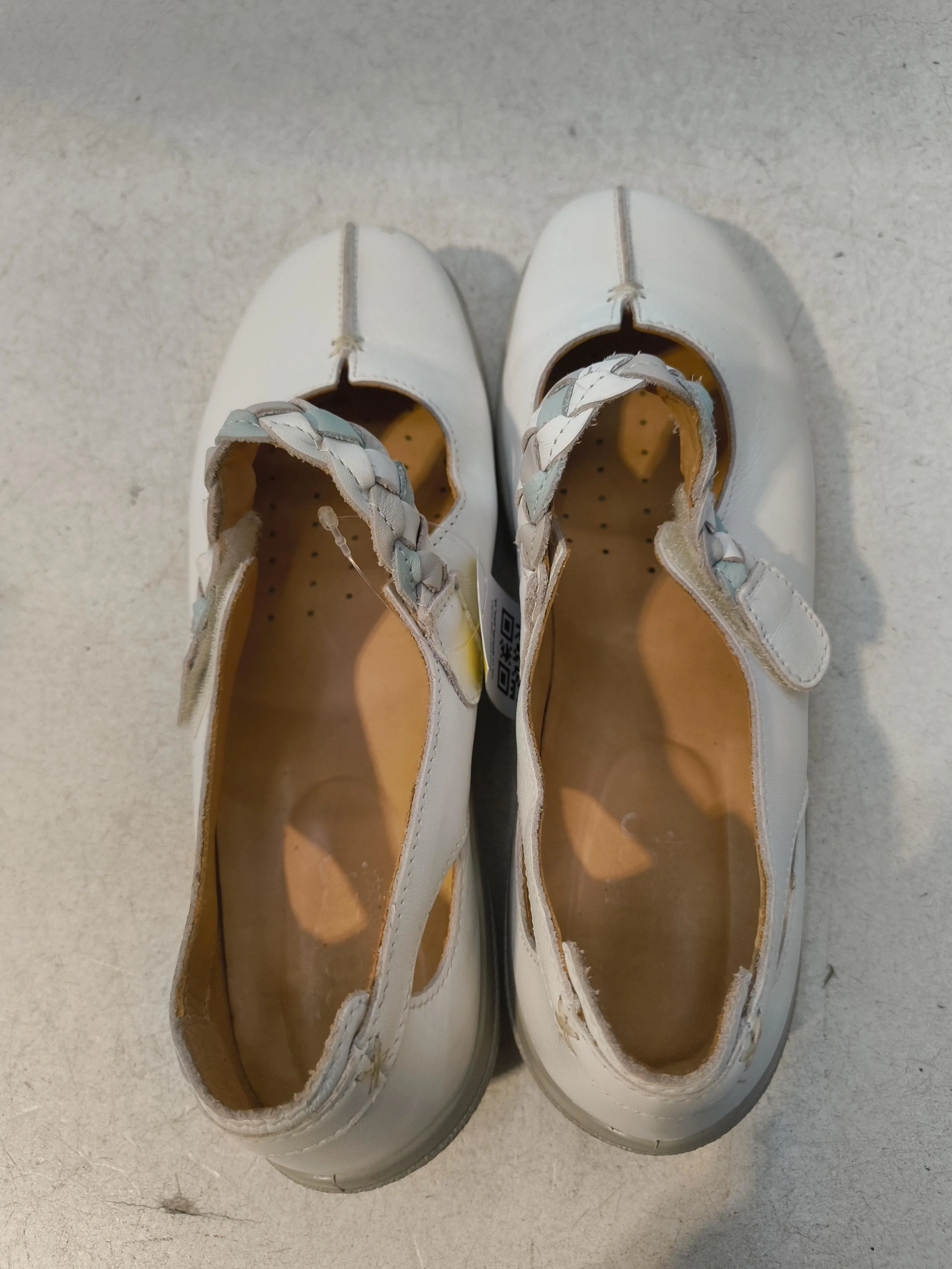 Hotter Women's Flat Shoes UK 7.5 White 100% Leather Mary Jane - Image 6