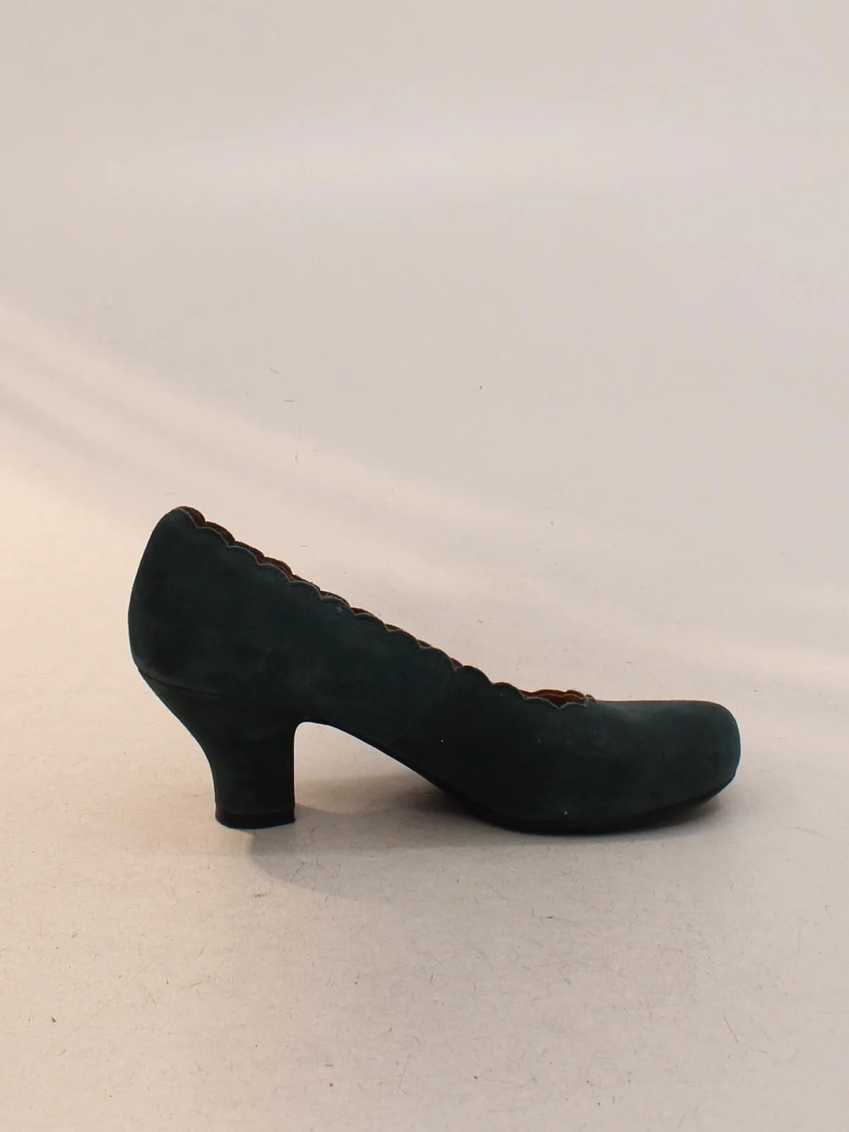 Hotter Women's Heels UK 5 Green 100% Suede Court - Image 5