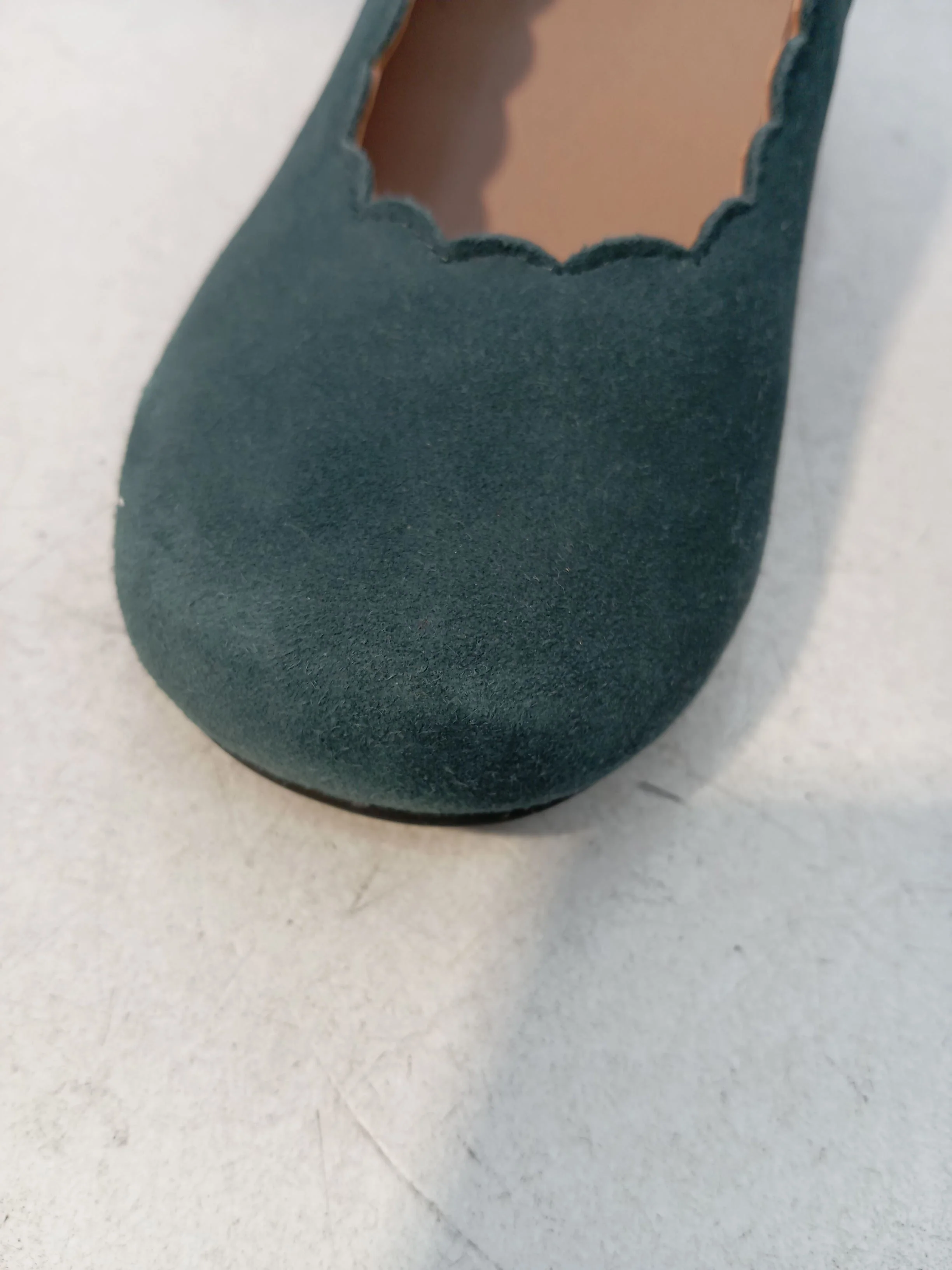 Hotter Women's Heels UK 5 Green 100% Suede Court - Image 8
