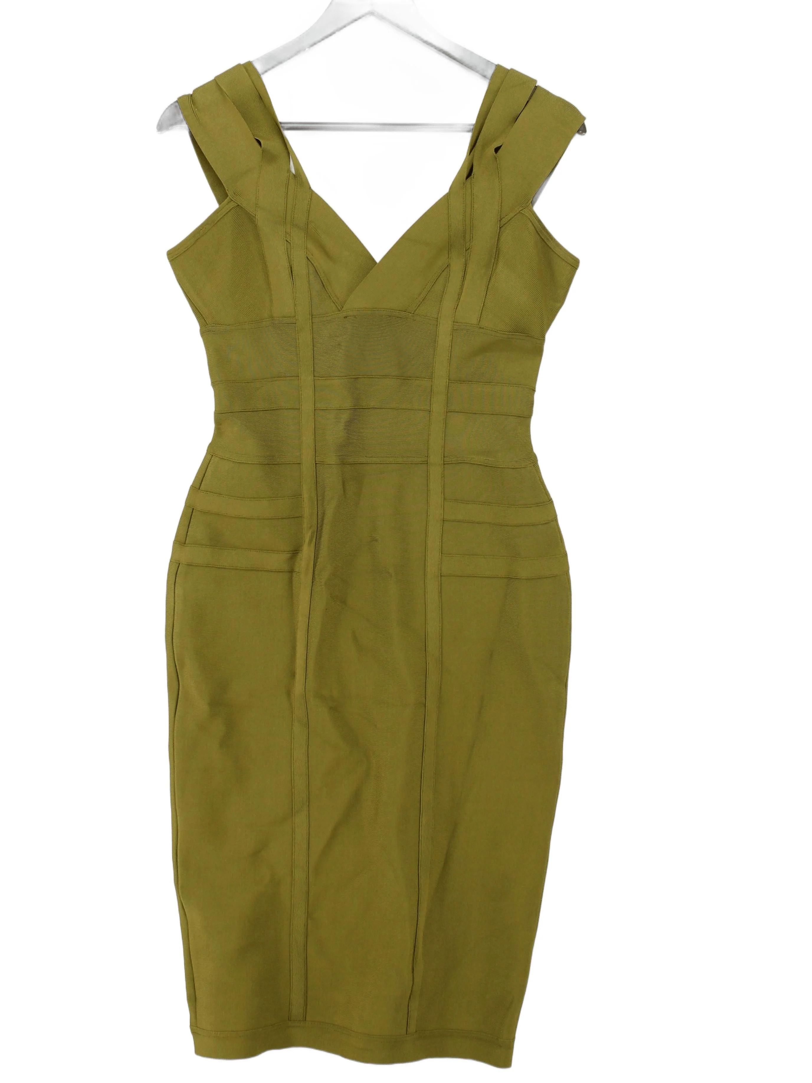 House Of CB London Bodycon Midi Dress L in Green