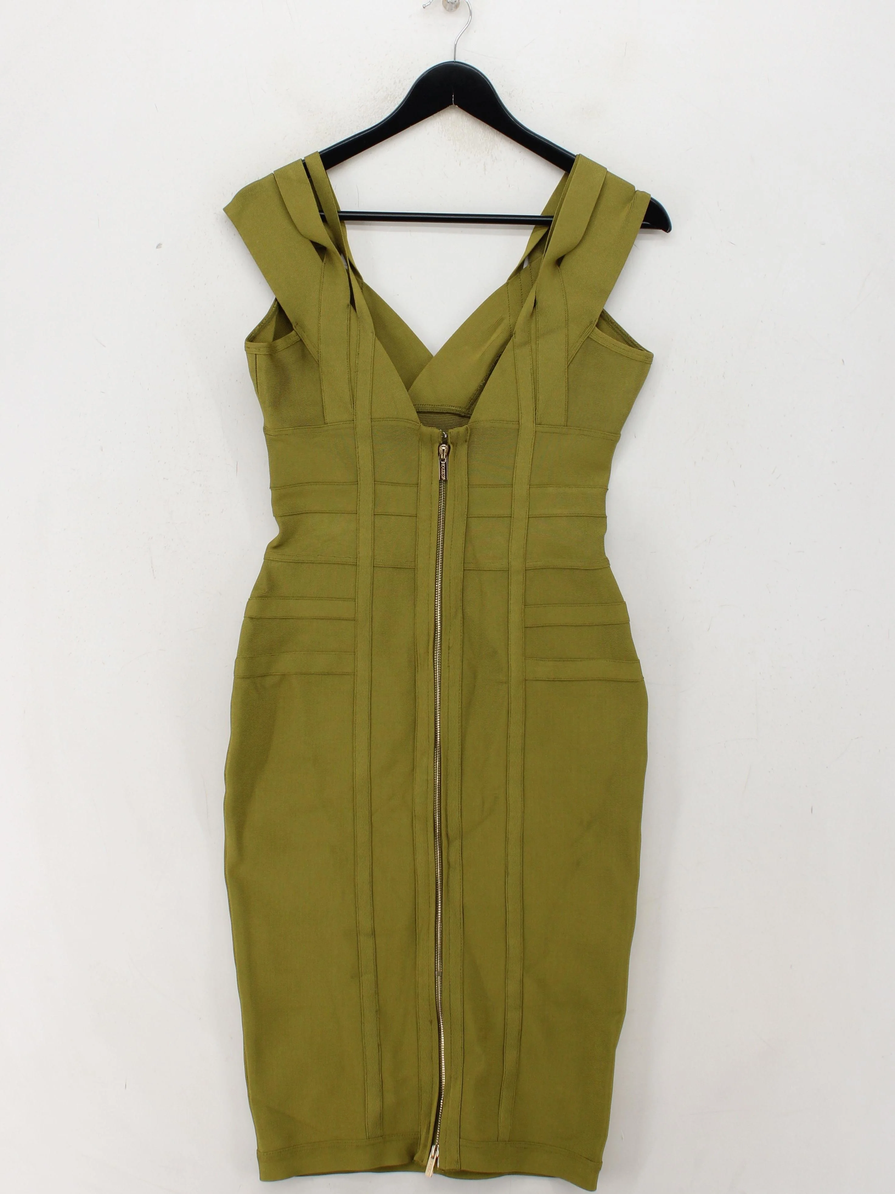 House Of CB London Bodycon Midi Dress L in Green - Image 2