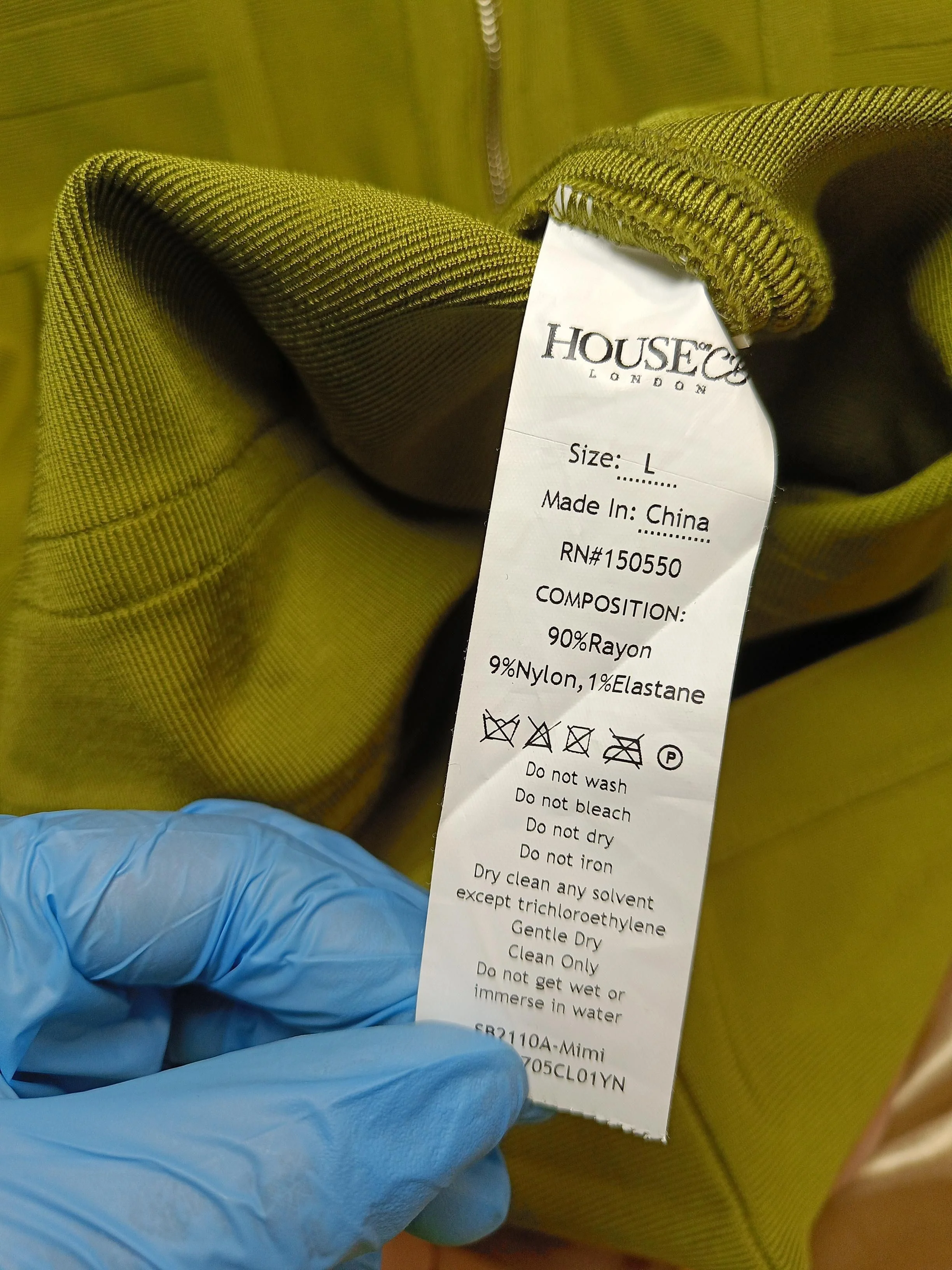 House Of CB London Bodycon Midi Dress L in Green - Image 6