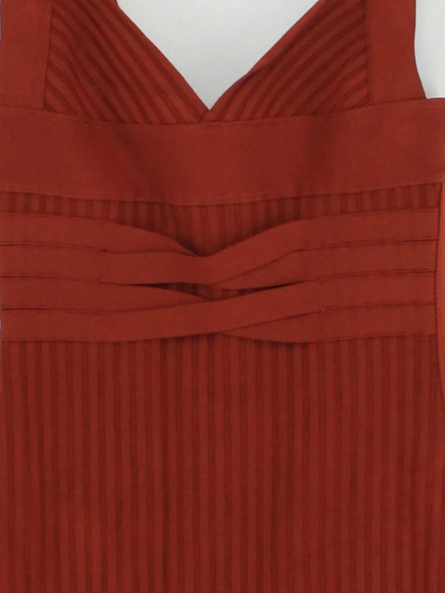 House Of CB London Bodycon Mini Dress S in Tan - Image 3