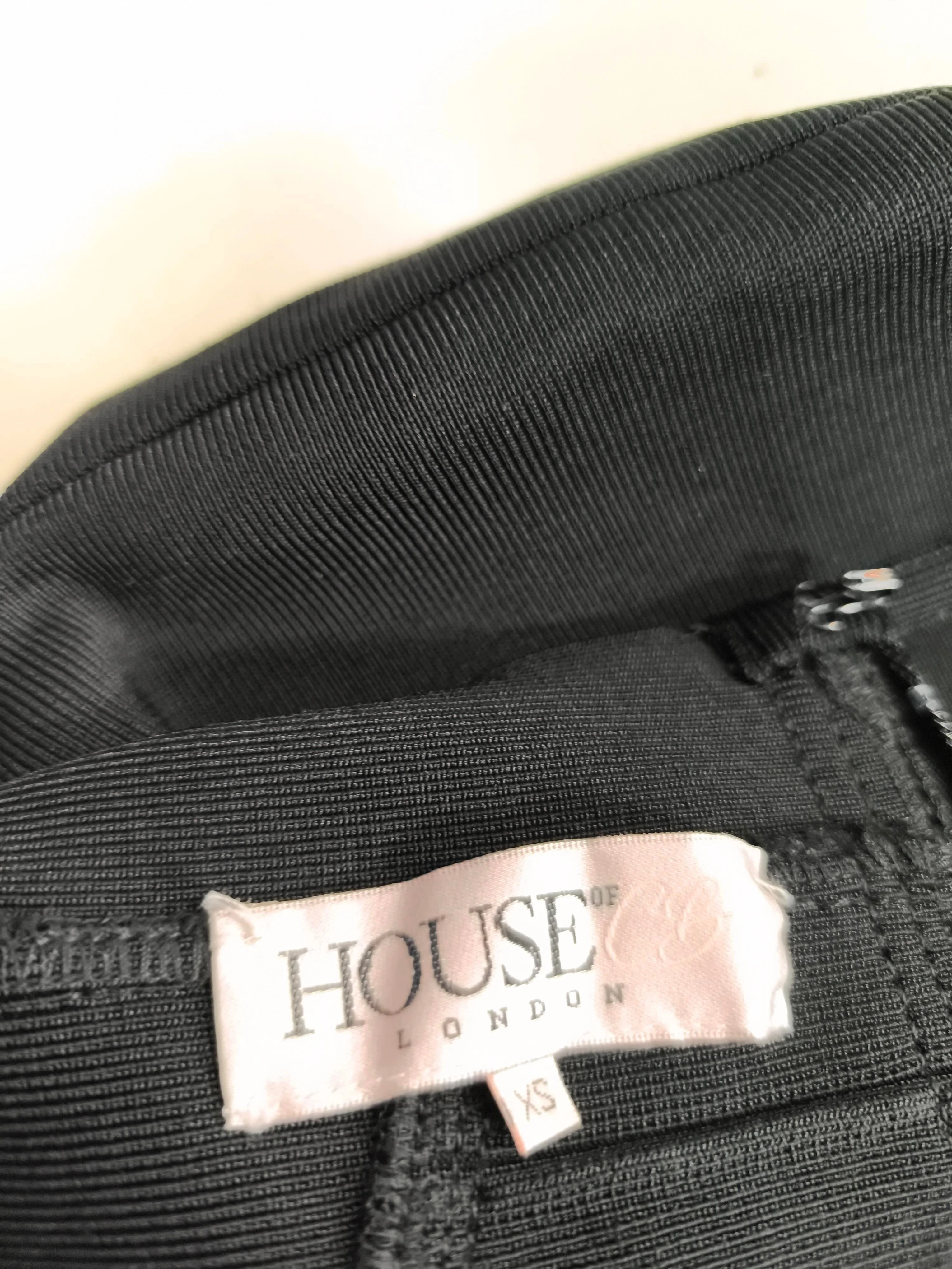 House Of CB London Women's Midi Skirt XS Black Rayon - Image 5