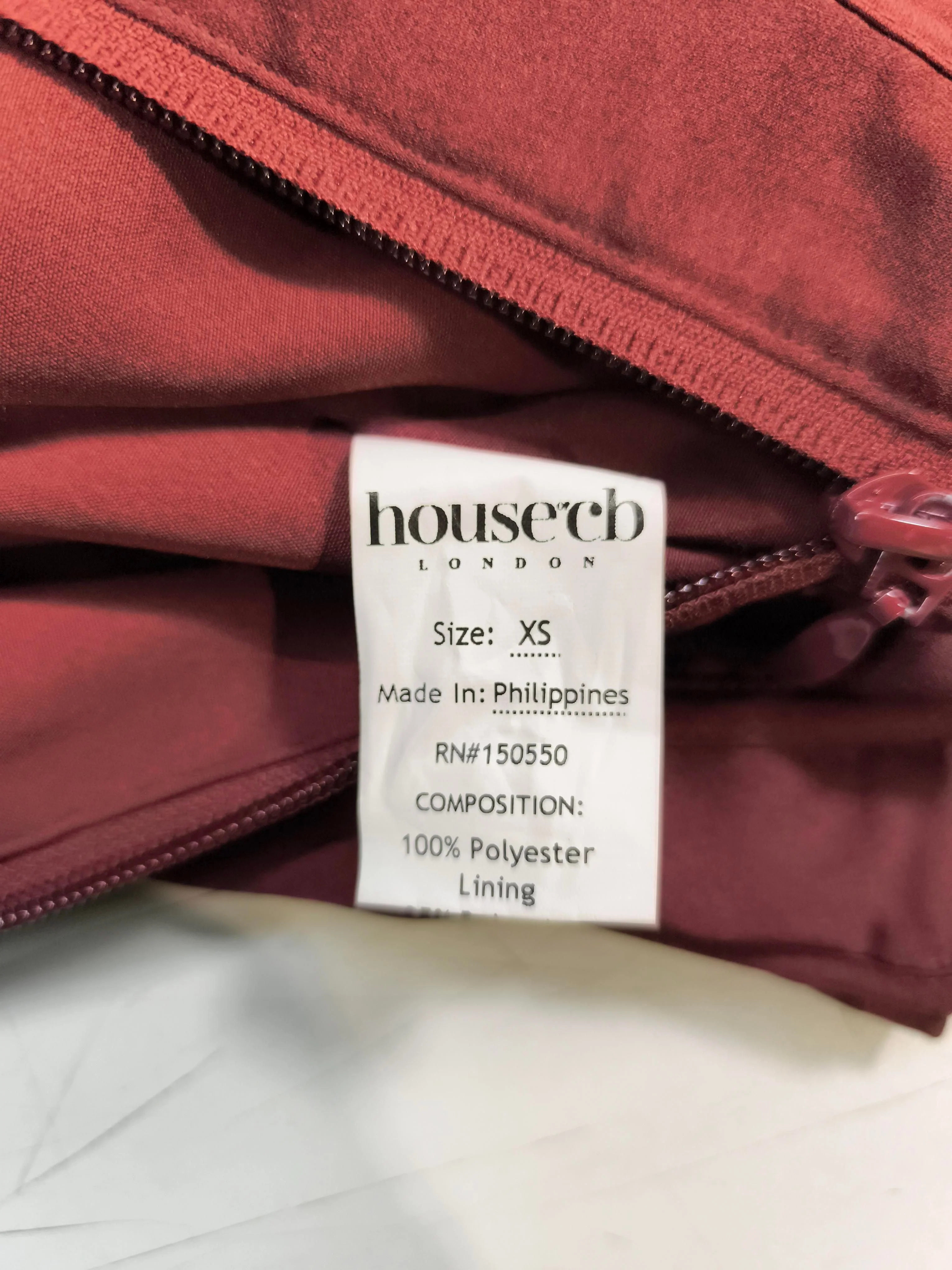 House Of CB London Women's Top XS Red 100% Polyester Cropped - Image 6