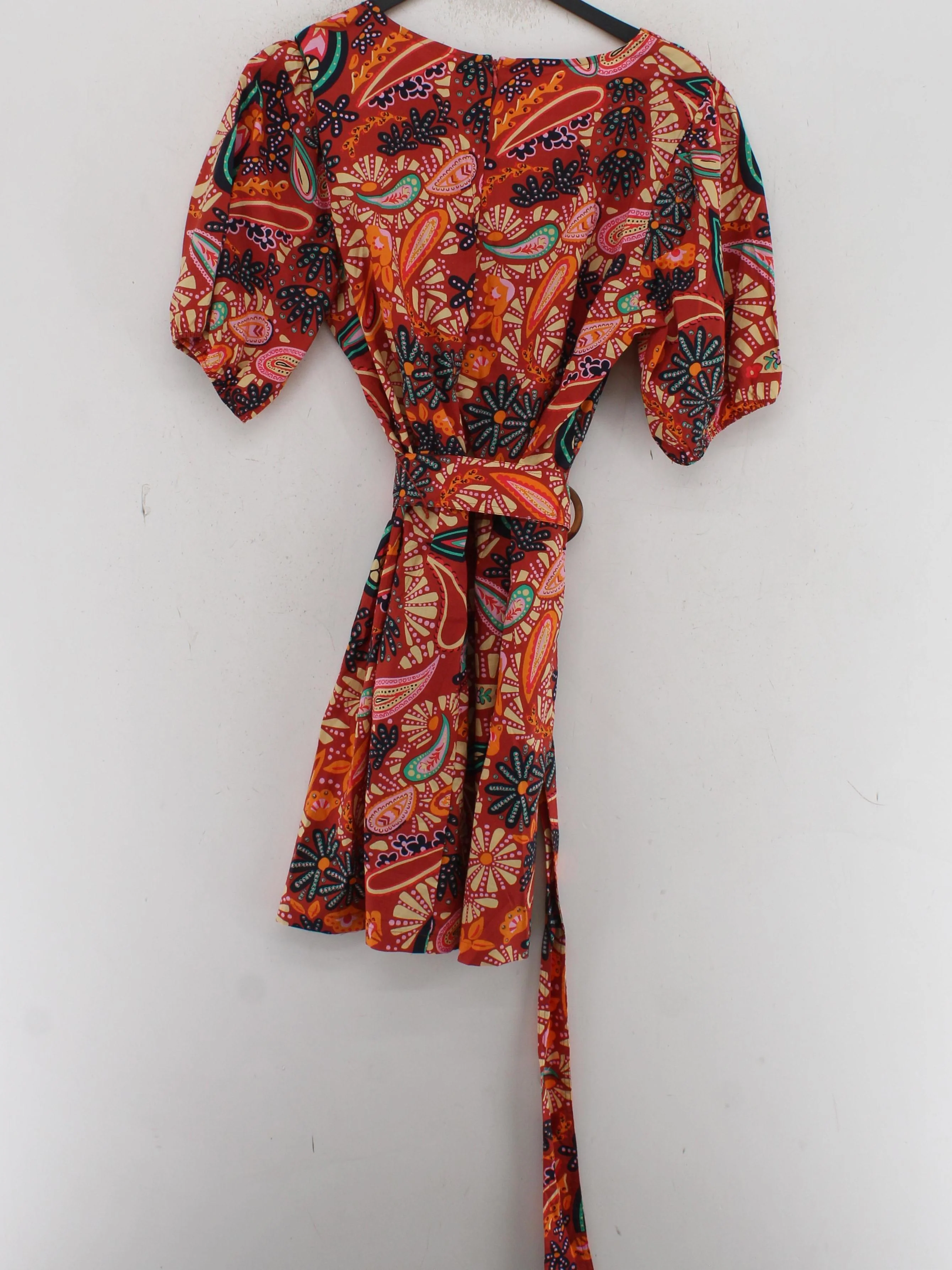 House of Harlow 1960 Wrap Mini Dress L in Multi - Image 2