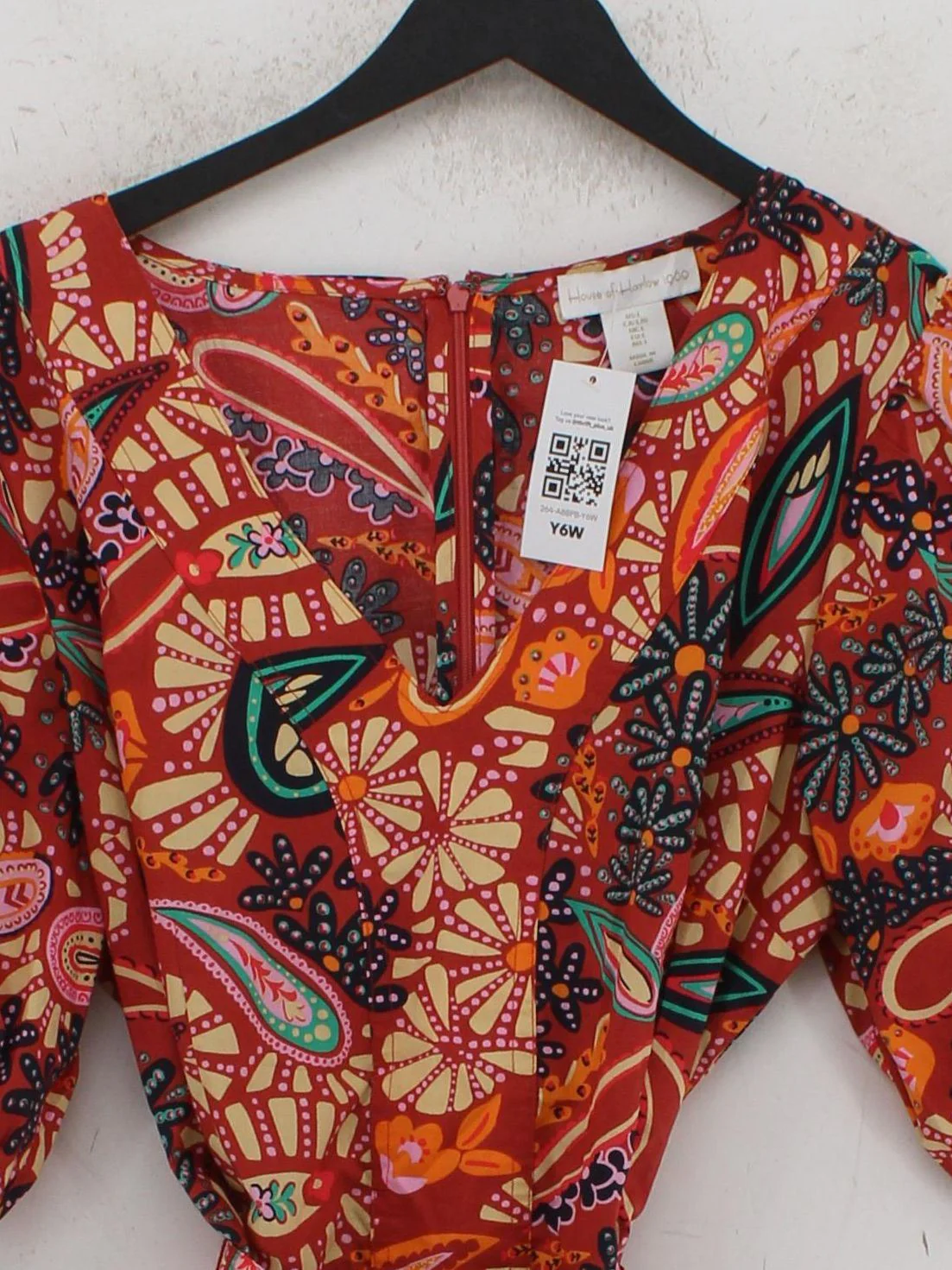 House of Harlow 1960 Wrap Mini Dress L in Multi - Image 3