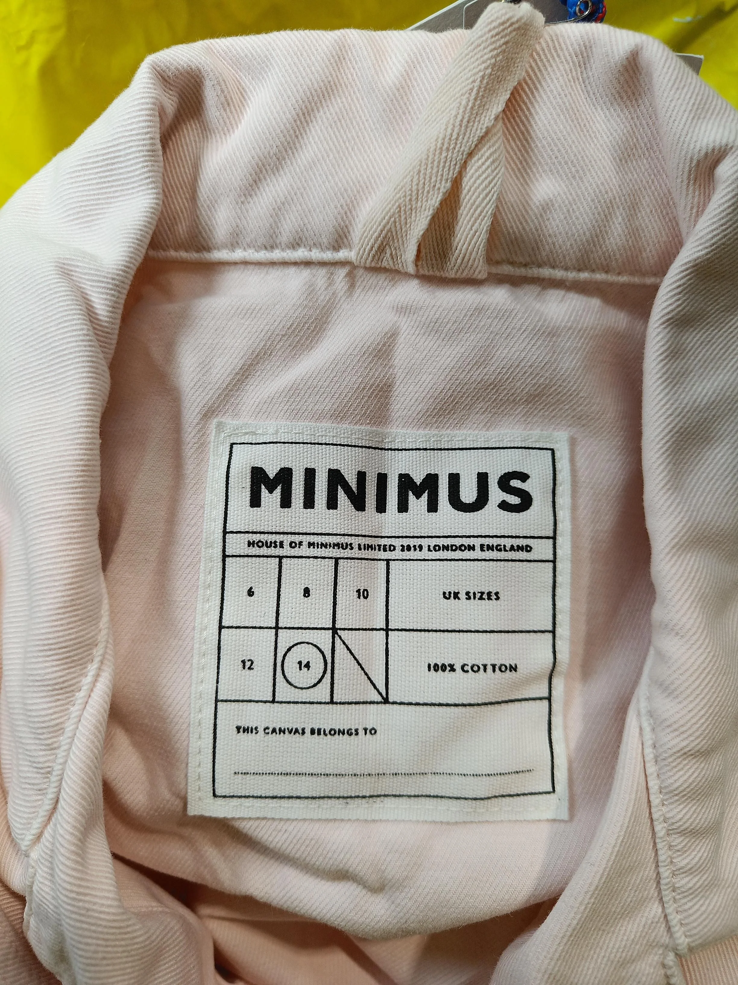 House Of Minimus Women's Jumpsuit UK 14 Pink 100% Cotton Straight Jumpsuit - Image 5