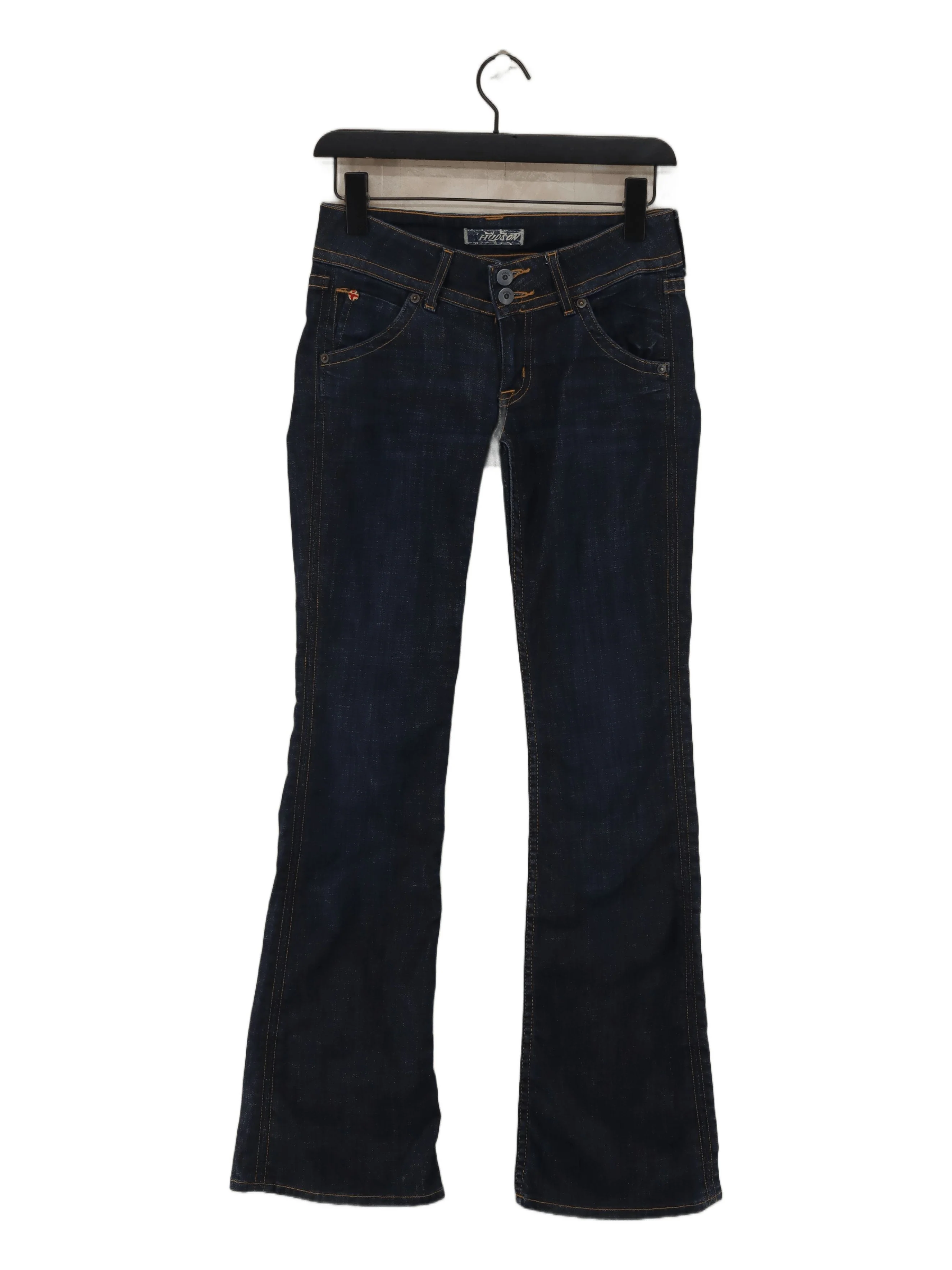 Hudson Women's Jeans W 26 in Blue Cotton with Elastane Flared