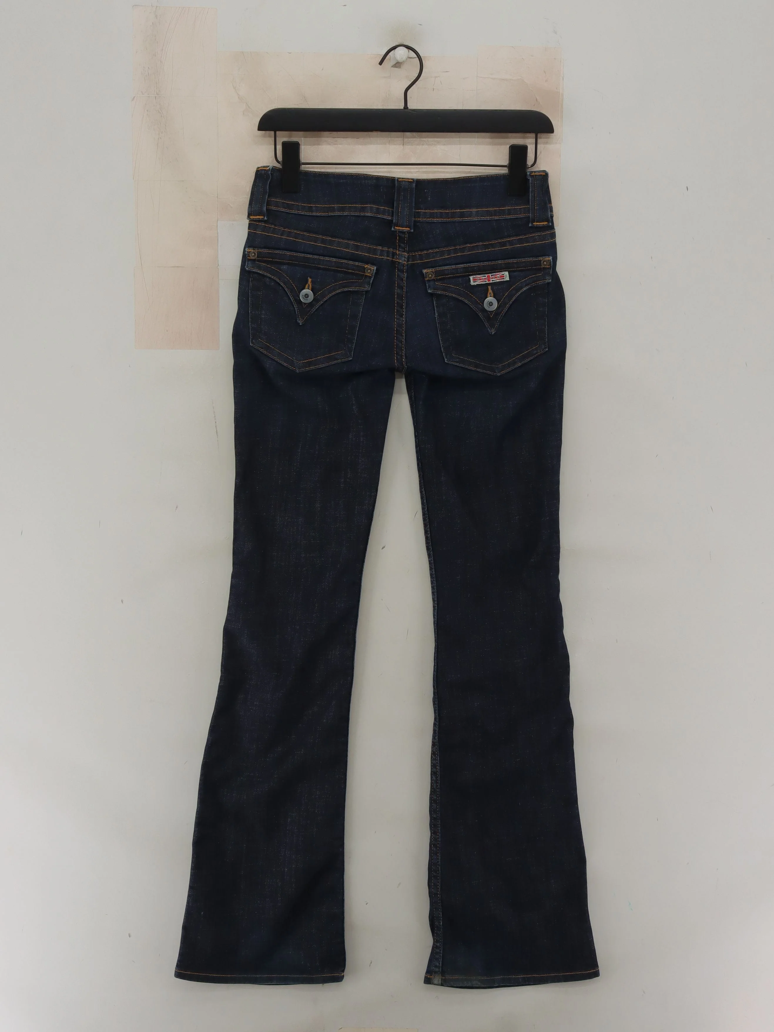 Hudson Women's Jeans W 26 in Blue Cotton with Elastane Flared - Image 2