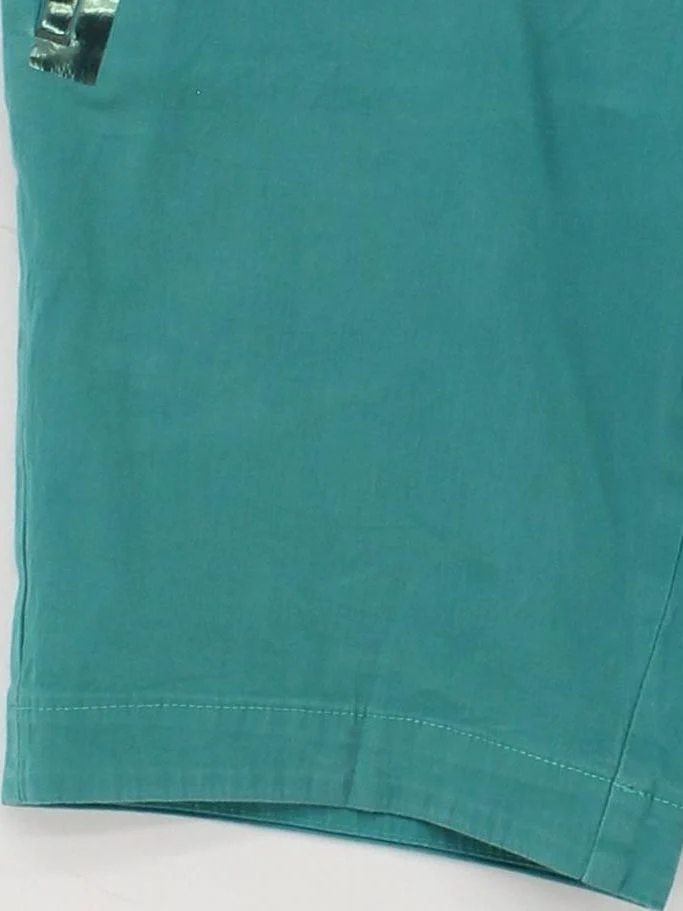 Hugo Boss Men's Shorts W 30 in Green Cotton with Polyamide, Elastane Chino - Image 4