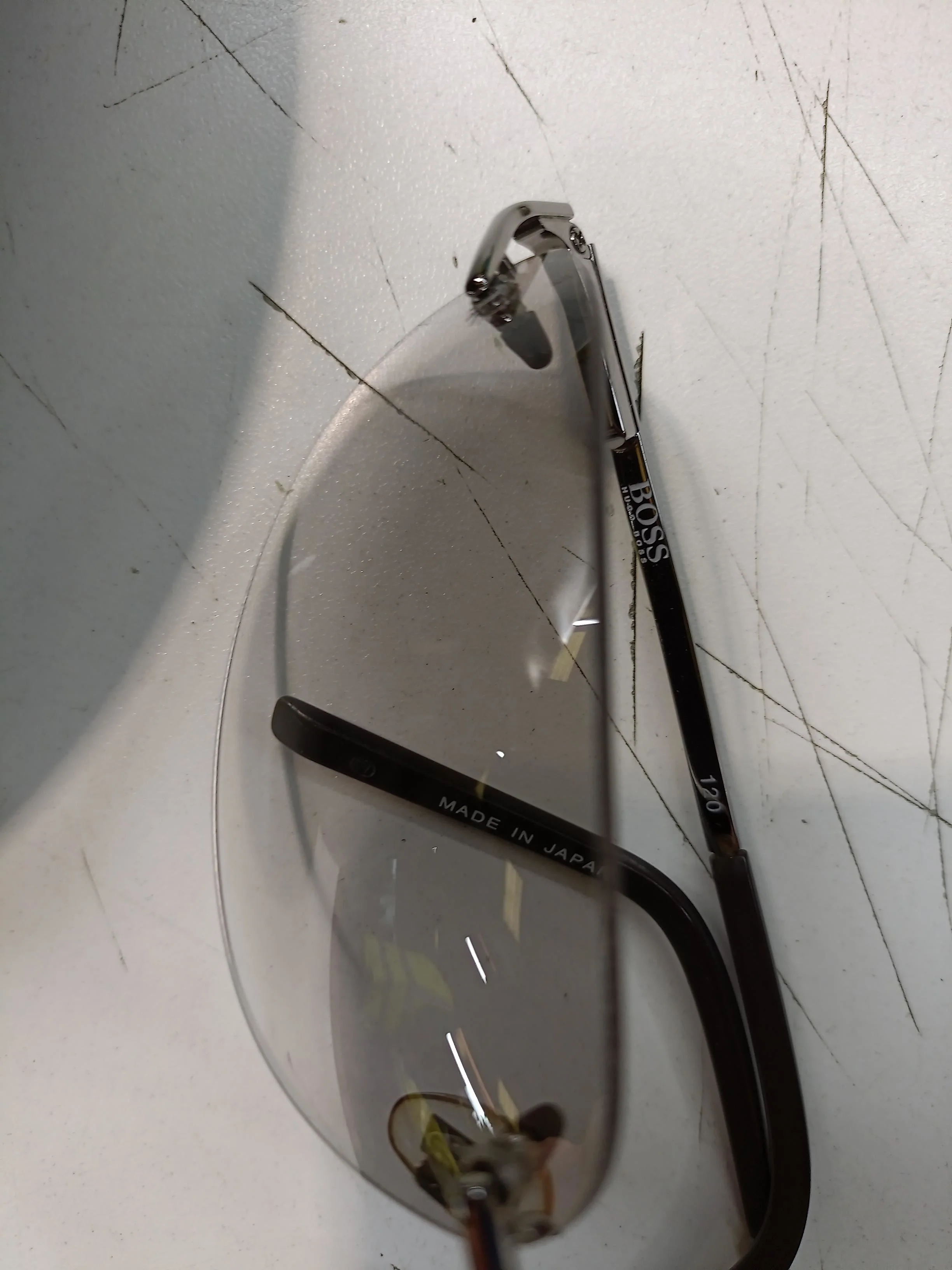 Hugo Boss Men's Sunglasses Silver Round - Image 5