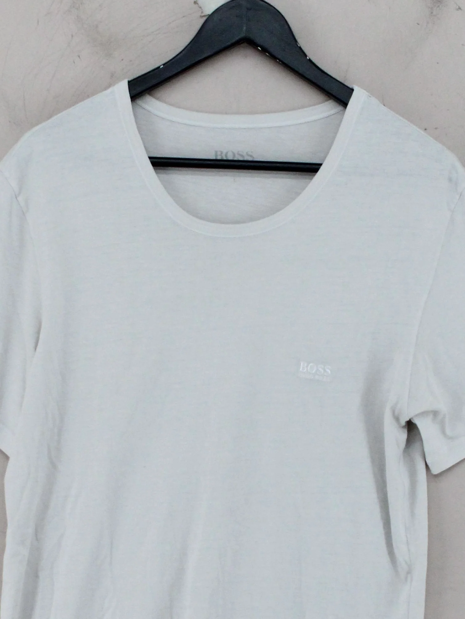 Hugo Boss Men's T-Shirt L Grey 100% Cotton Basic - Image 3