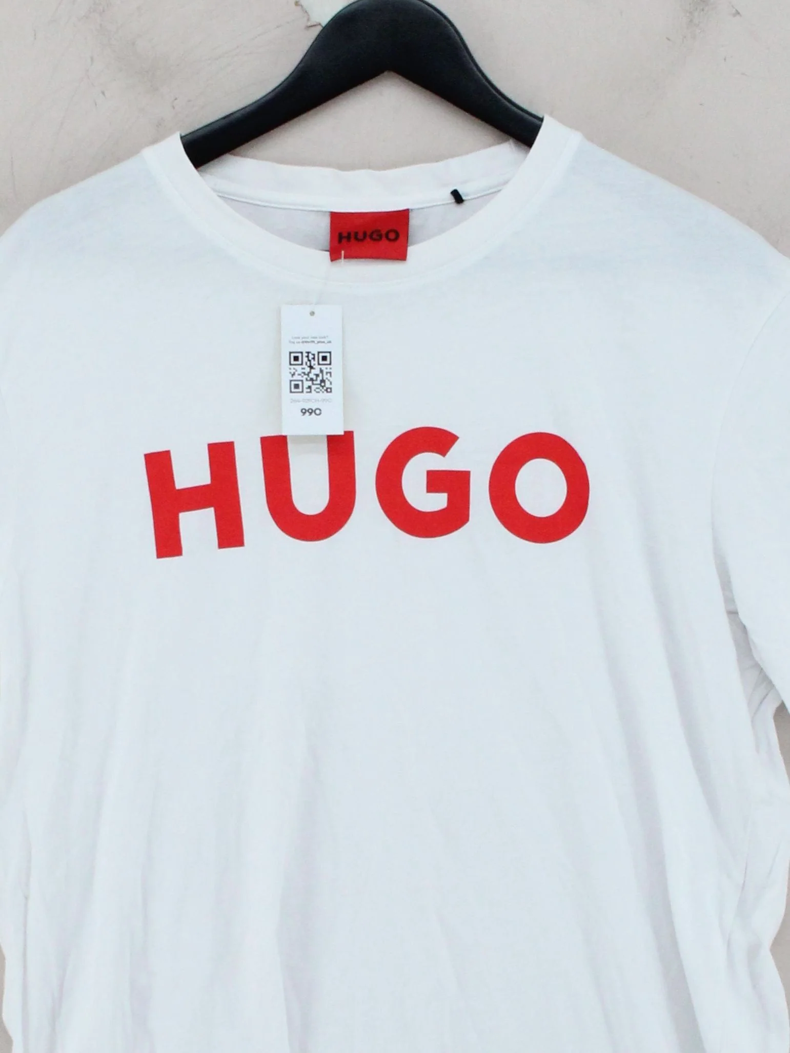 Hugo Boss Men's T-Shirt L White Graphic 100% Other Basic - Image 3
