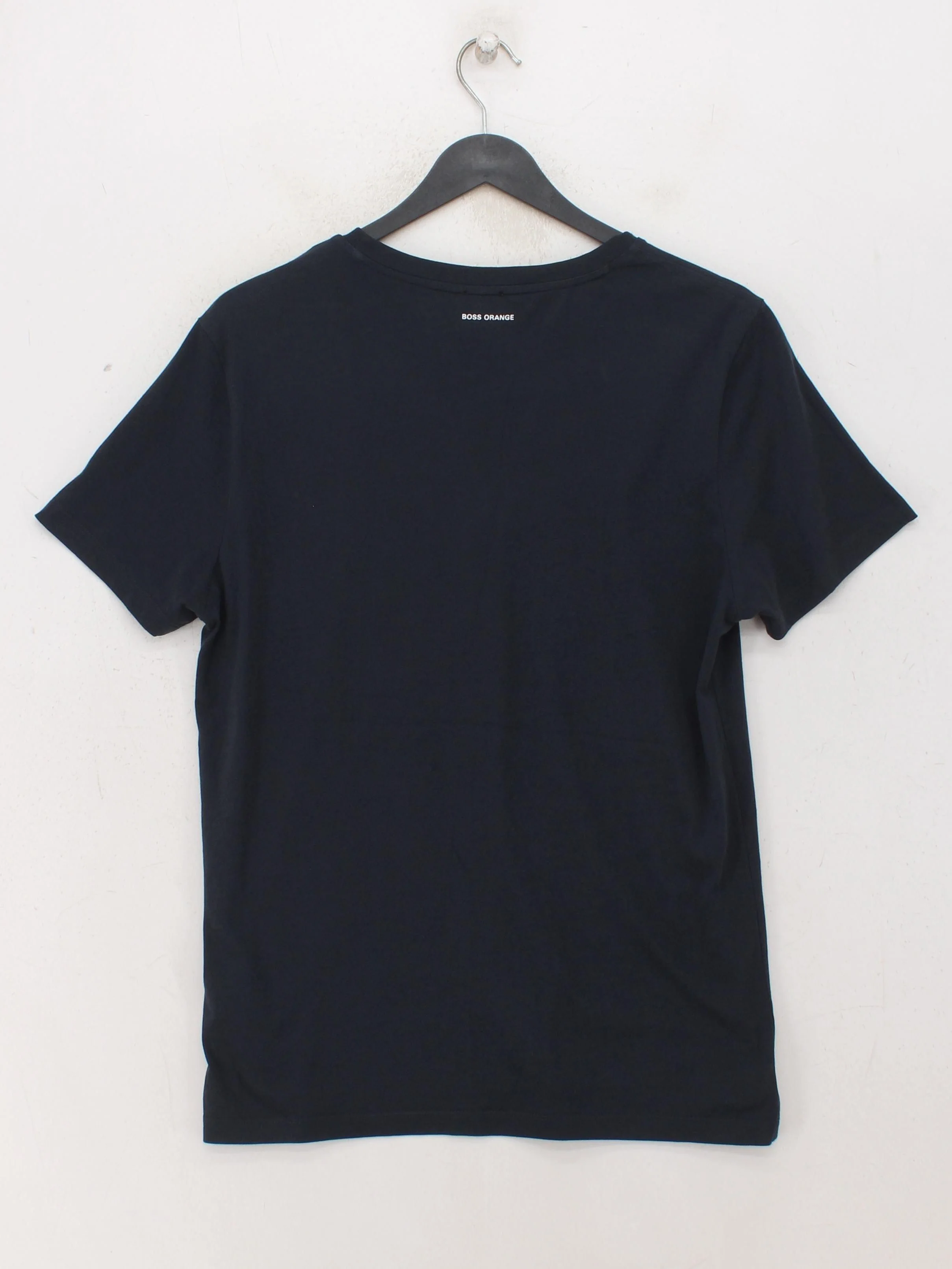 Hugo Boss Men's T-Shirt M Blue Graphic 100% Cotton Basic - Image 2