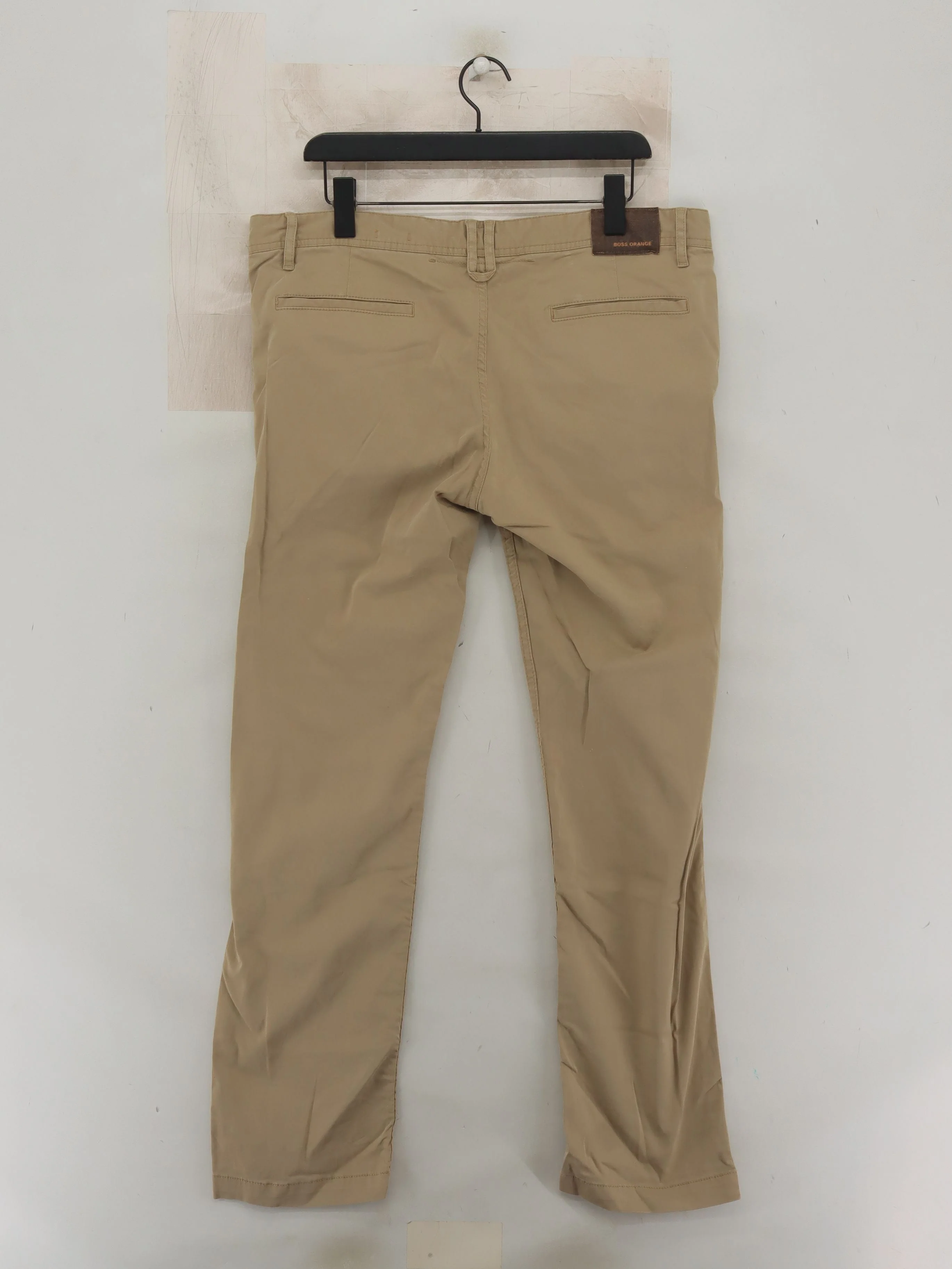 Hugo Boss Men's Trousers W 36 in Tan Cotton with Elastane Straight Chino - Image 2