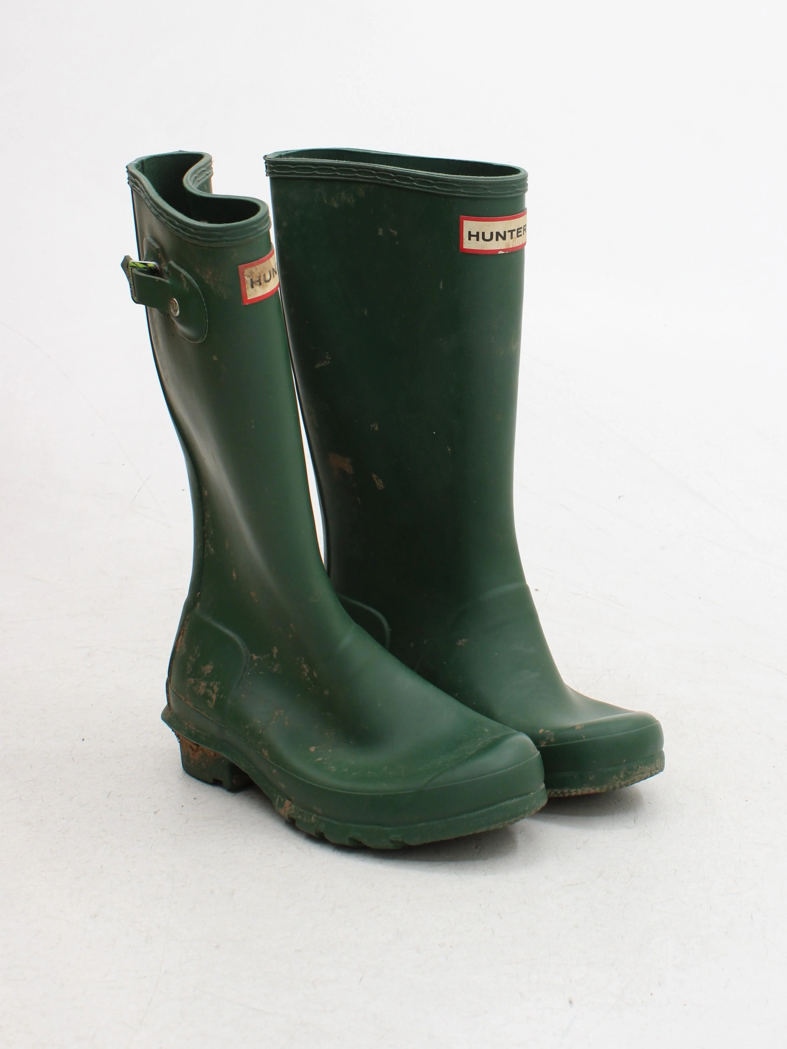 Hunter Men's Boots UK 2 Green 100% Other Wellies - Image 4