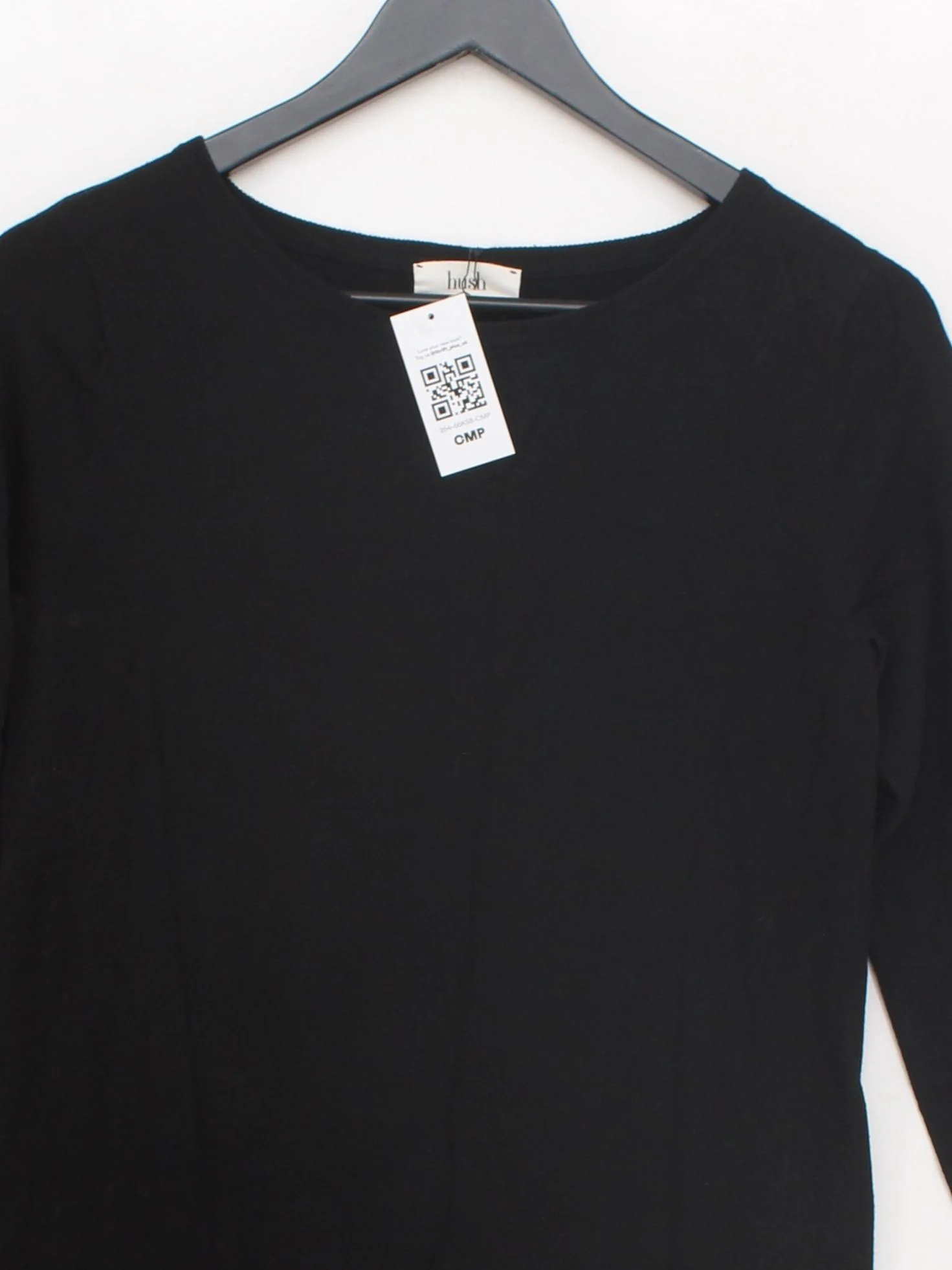 Hush Bodycon Midi Dress UK14 in Black - Image 3