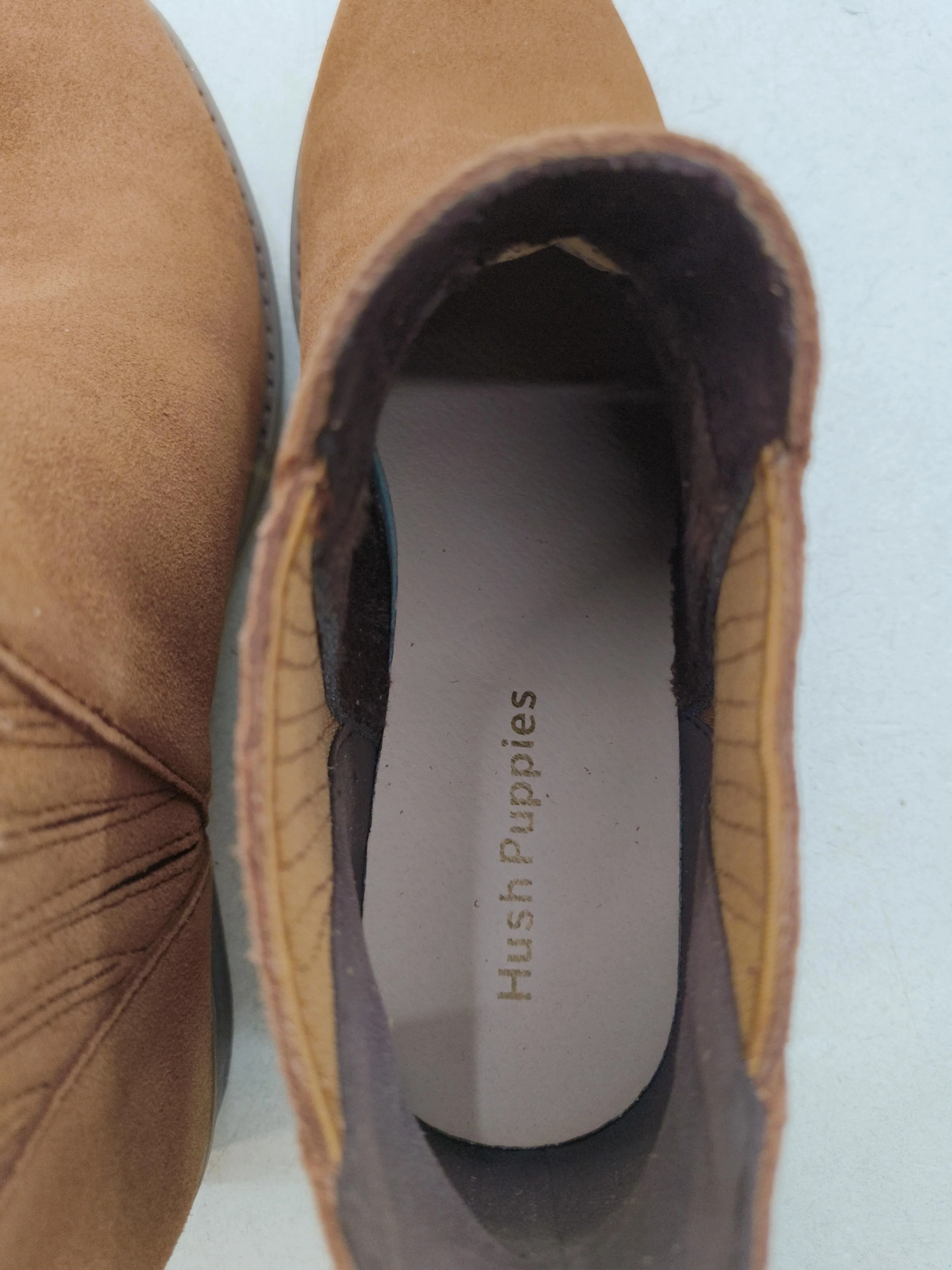 Hush Puppies Women's Boots UK 6 Tan 100% Suede Chelsea - Image 6