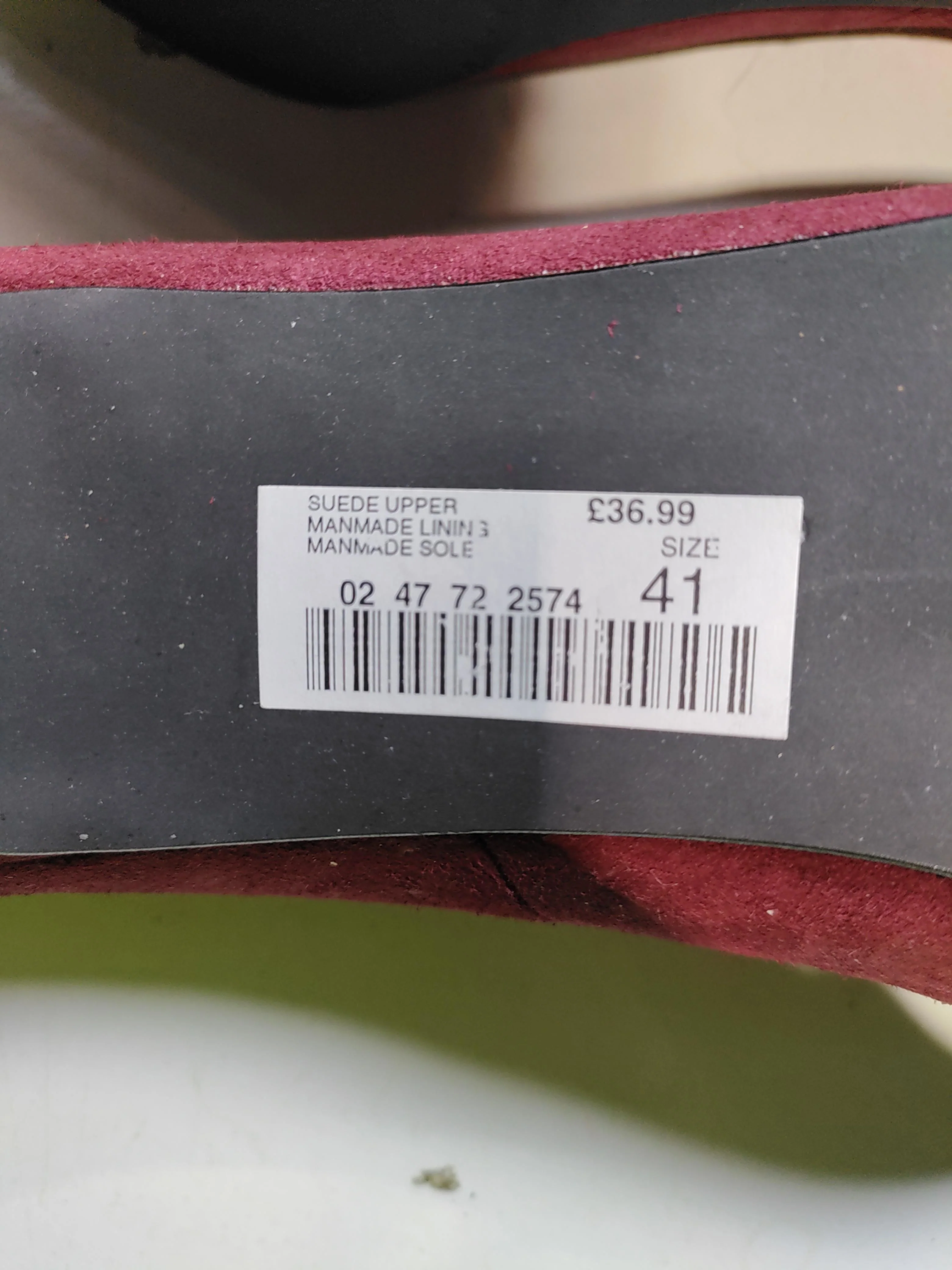 Hush Puppies Women's Heels UK 7.5 Red Suede with Other Court - Image 10