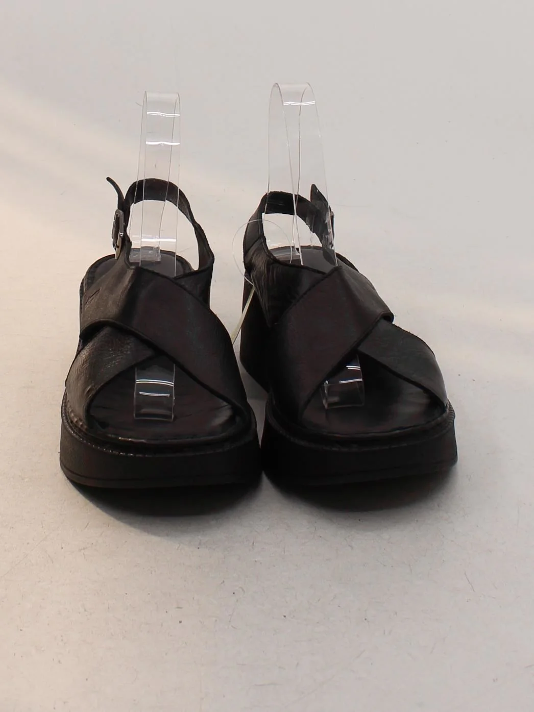 Hush Puppies Women's Sandals UK 5 Black 100% Leather Strappy - Image 2