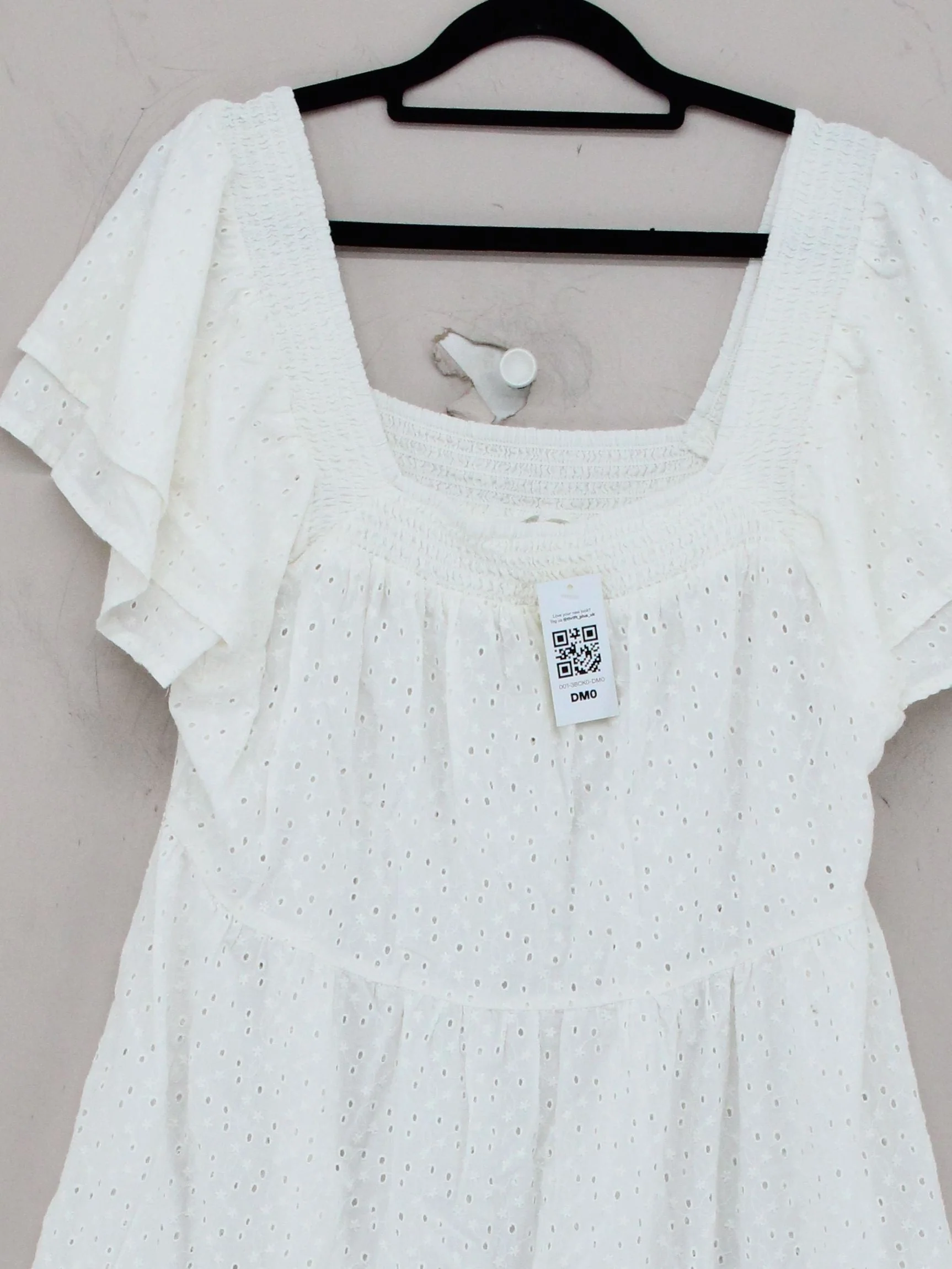 Hush Skater Midi Dress UK16 in White - Image 3