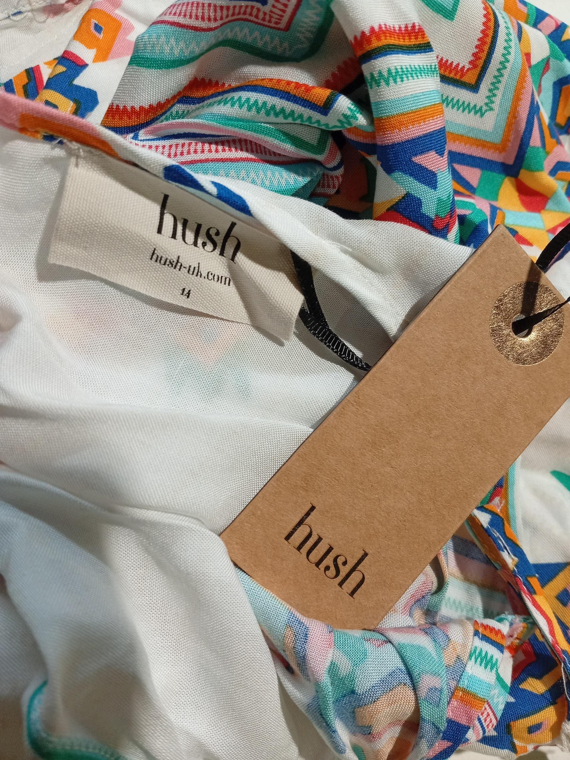 Hush Slip Mini Dress UK14 in White - Image 5