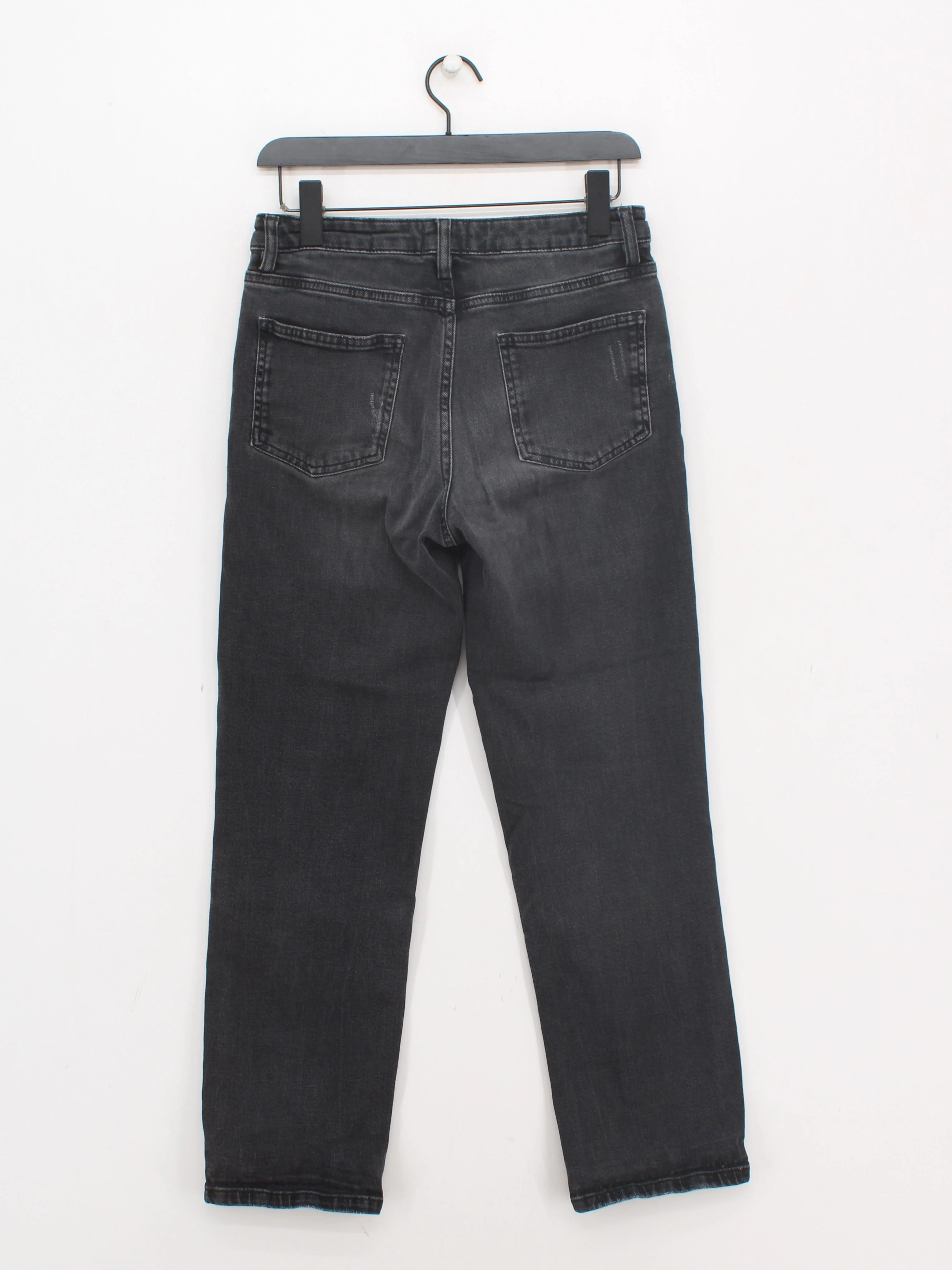 Hush Women's Jeans UK 10 Black Cotton with Elastane Straight - Image 2