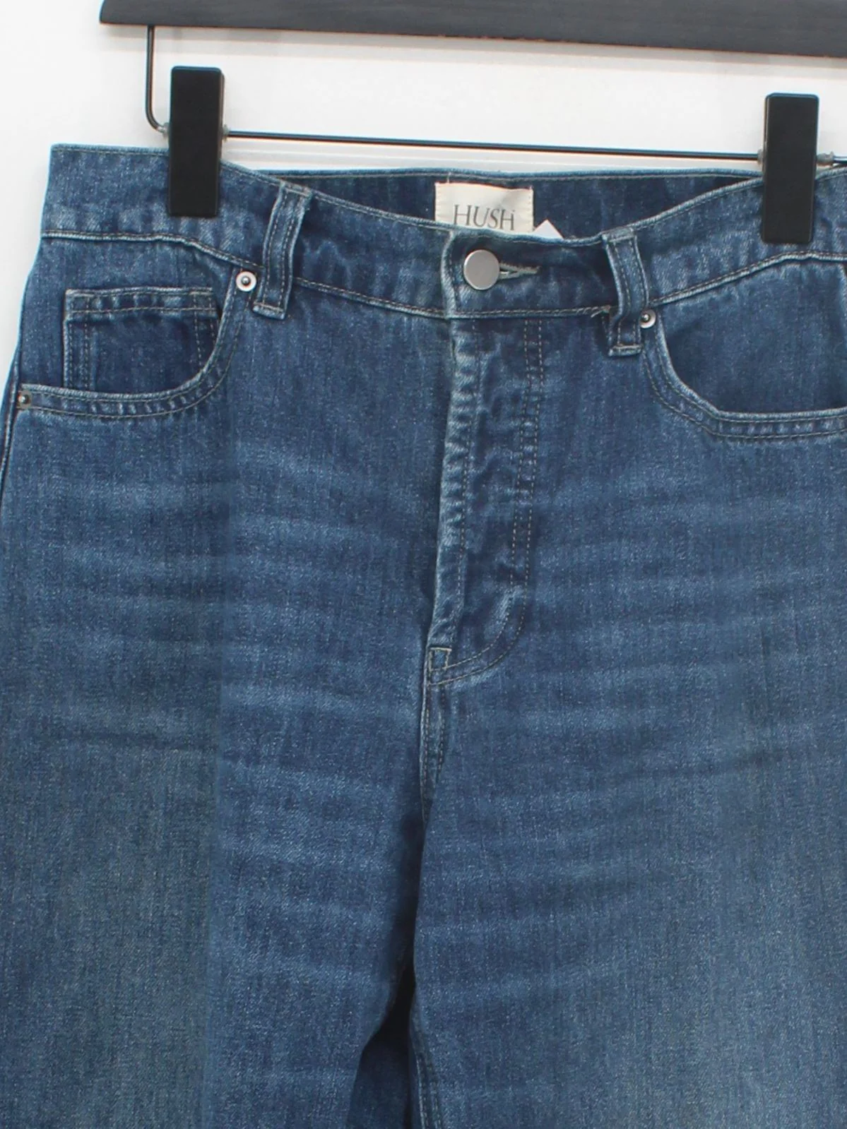 Hush Women's Jeans UK 4 Blue 100% Cotton Mom - Image 3