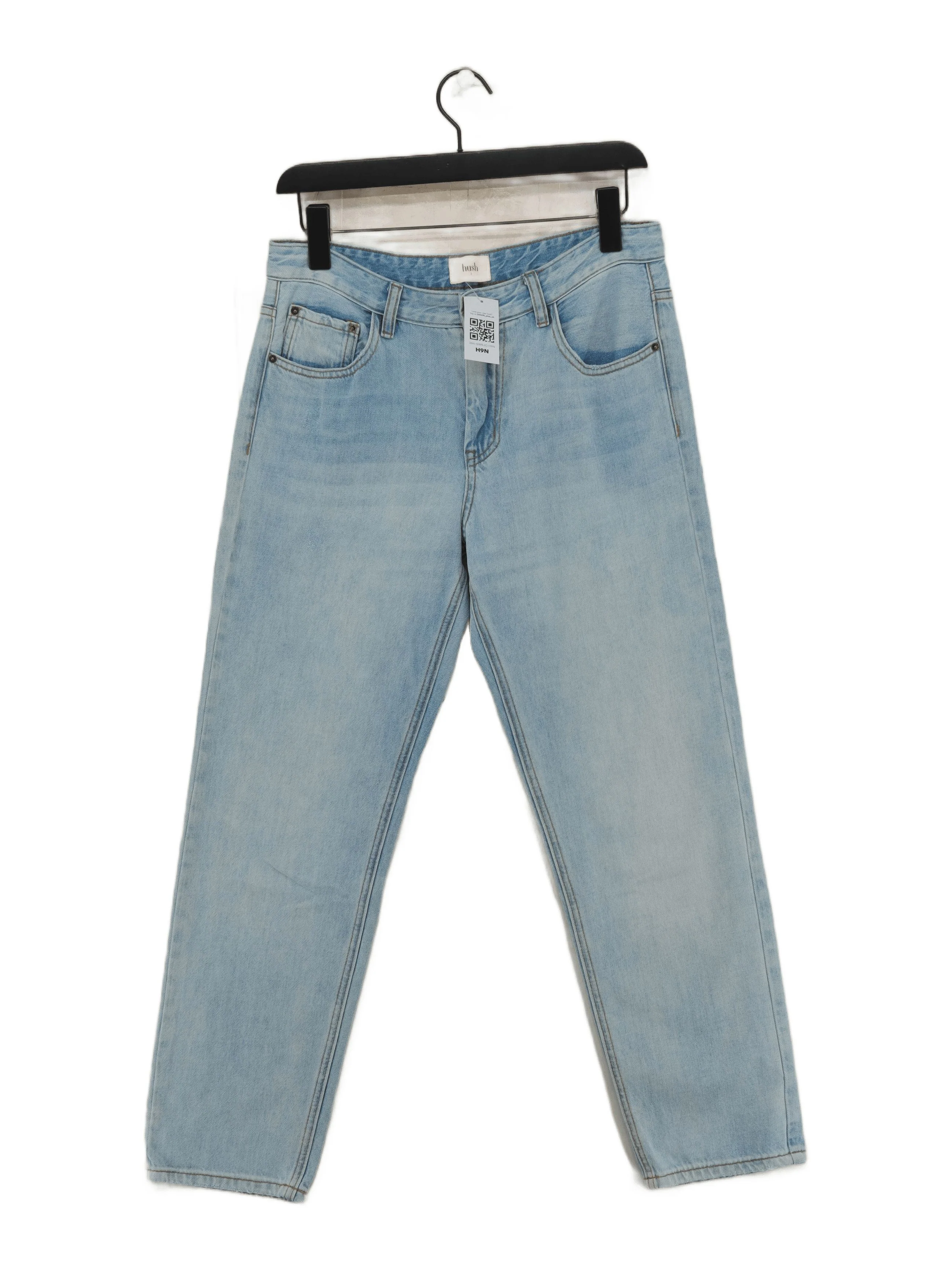 Hush Women's Jeans UK 8 Blue 100% Cotton Mom