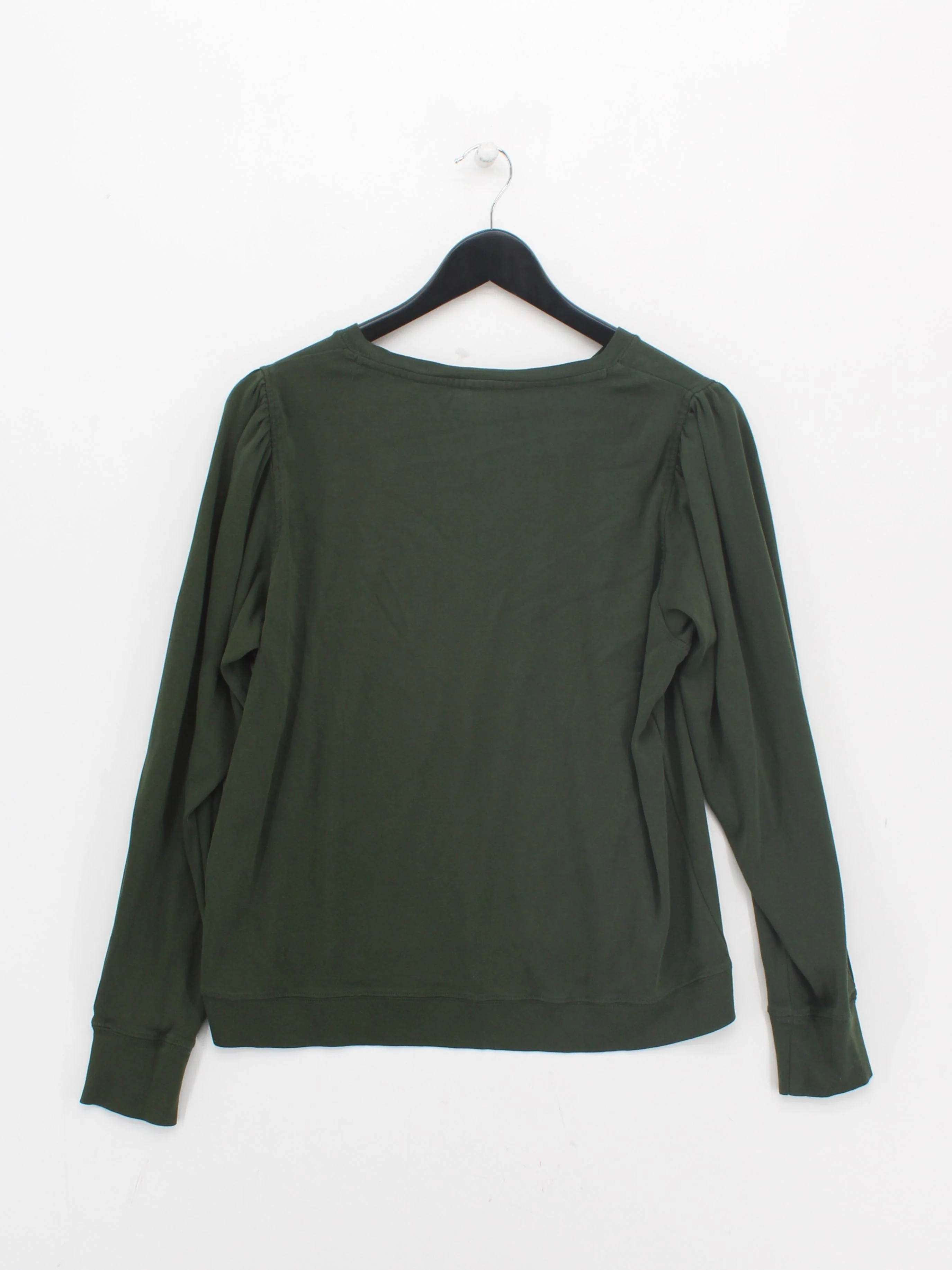 Hush Women's Jumper L Green 100% Cotton Round Neck Pullover - Image 2