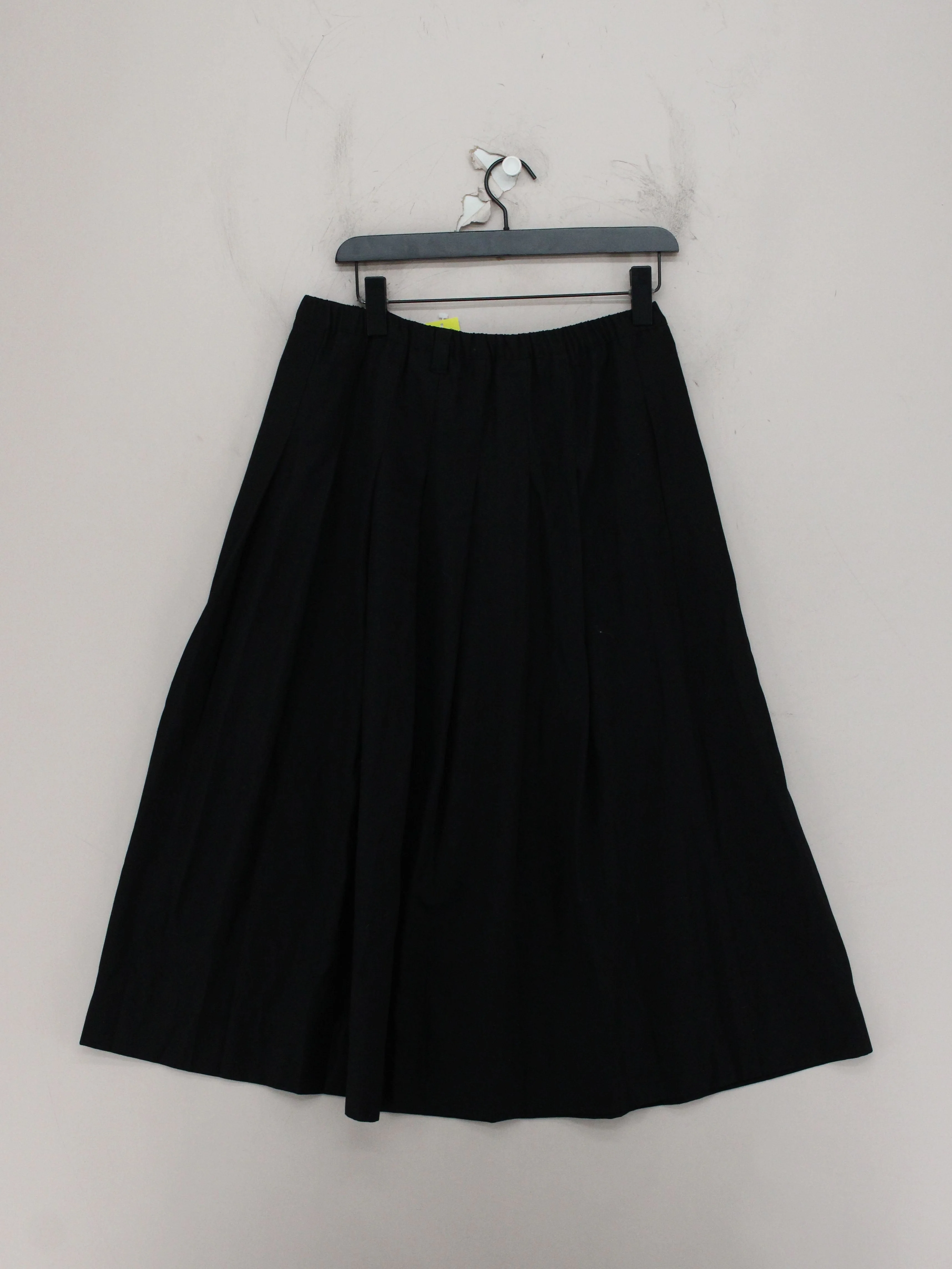 Hush Women's Midi Skirt M Black Polyester with Viscose, Wool Midi Pleated - Image 2