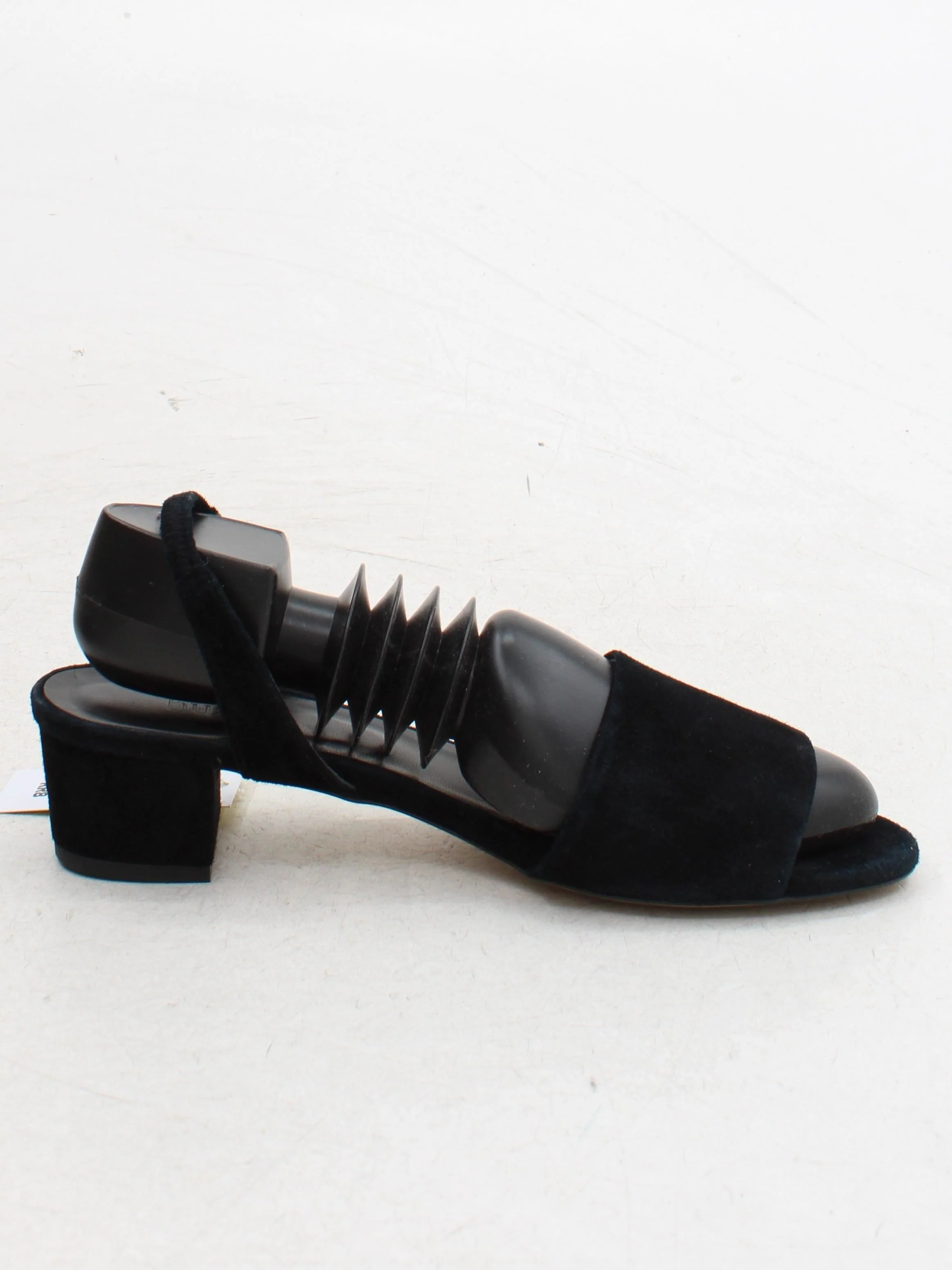 Hush Women's Sandals UK 6.5 Black 100% Suede Strappy - Image 5