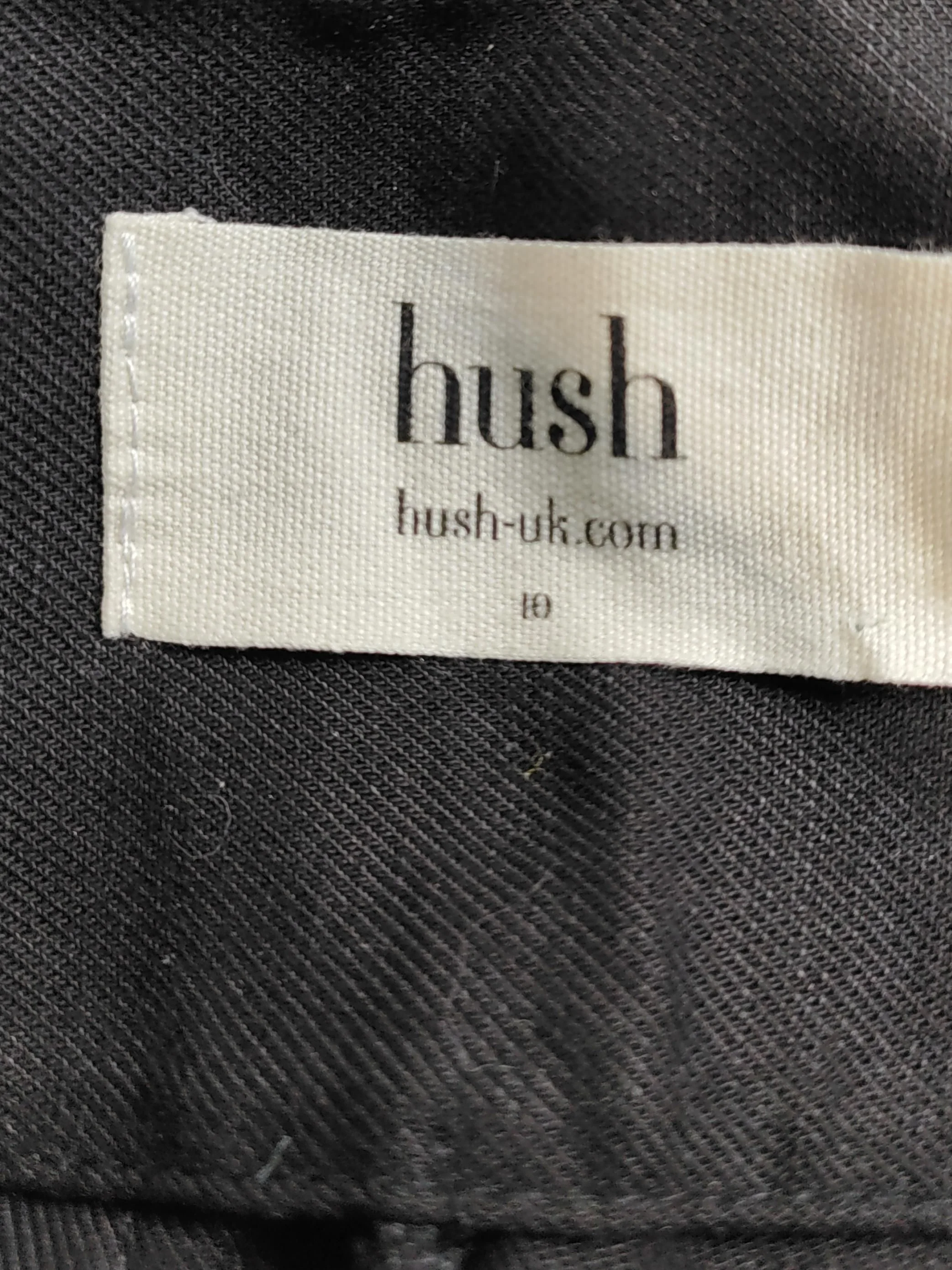 Hush Women's Shorts UK 10 Black Lyocell Modal with Linen Paperbag - Image 5