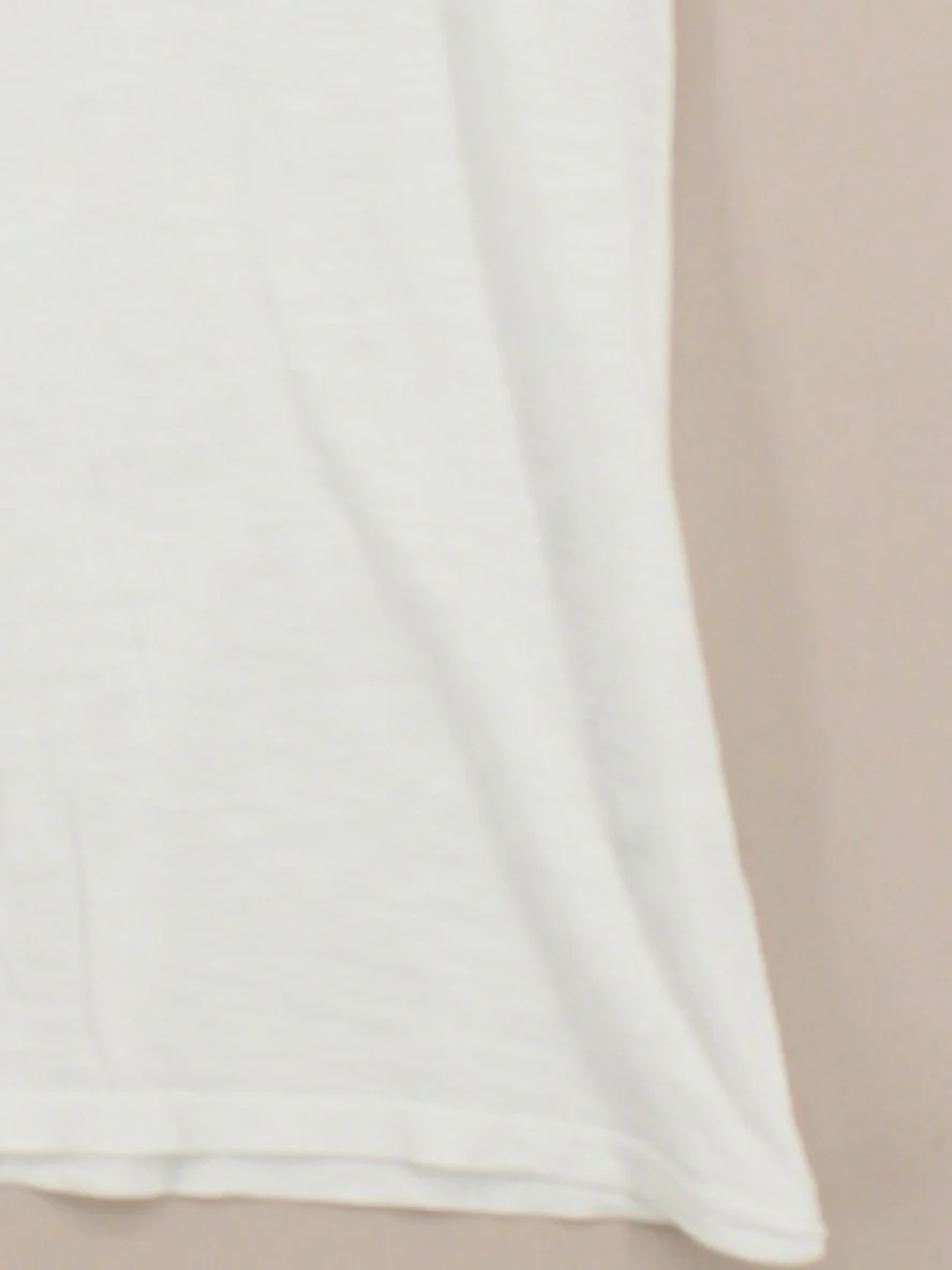 Hush Women's T-Shirt M White 100% Cotton Short Sleeve Round Neck Basic - Image 4