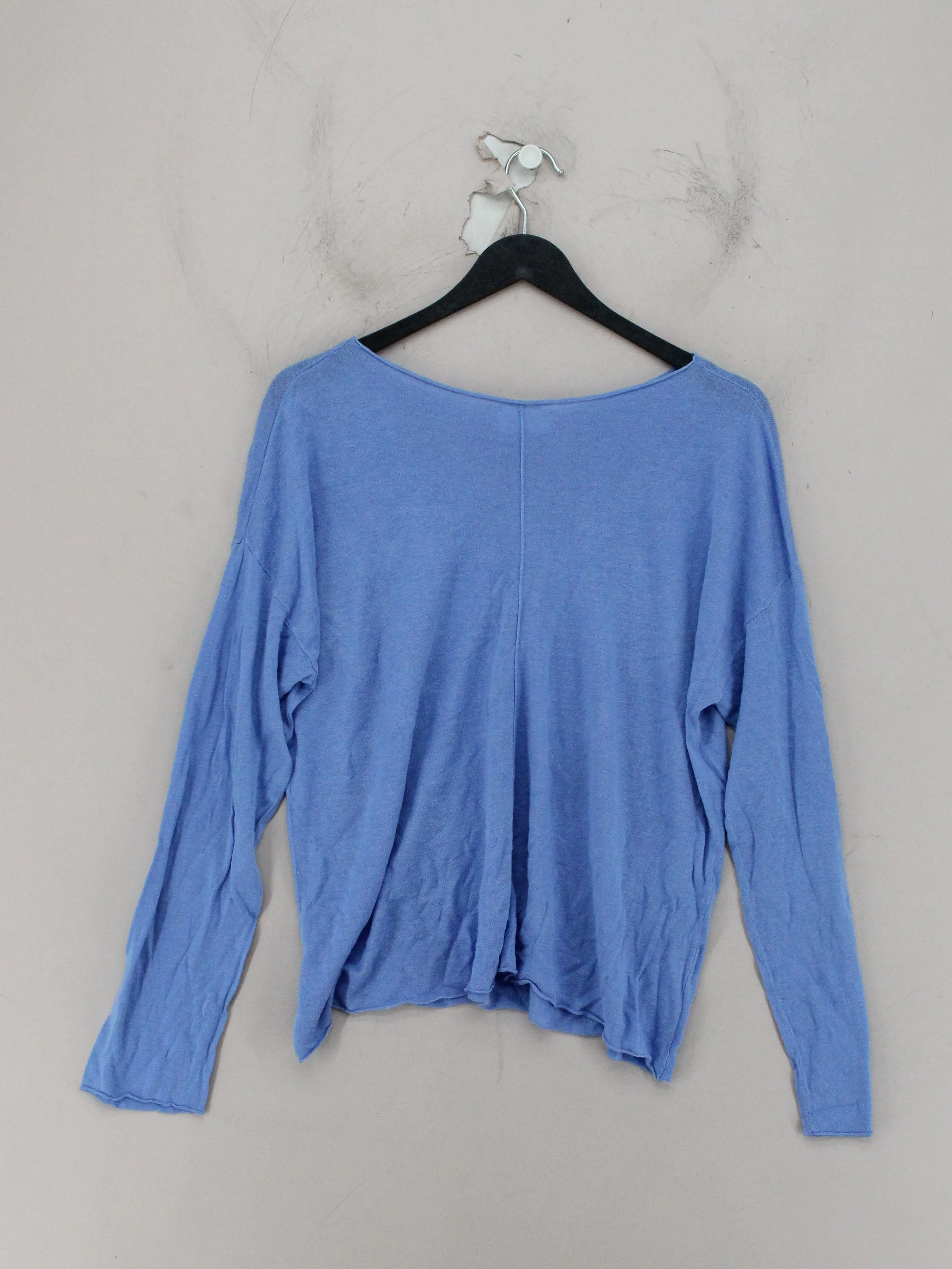 Hush Women's Top M Blue 100% Other Long Sleeve Round Neck Basic - Image 2